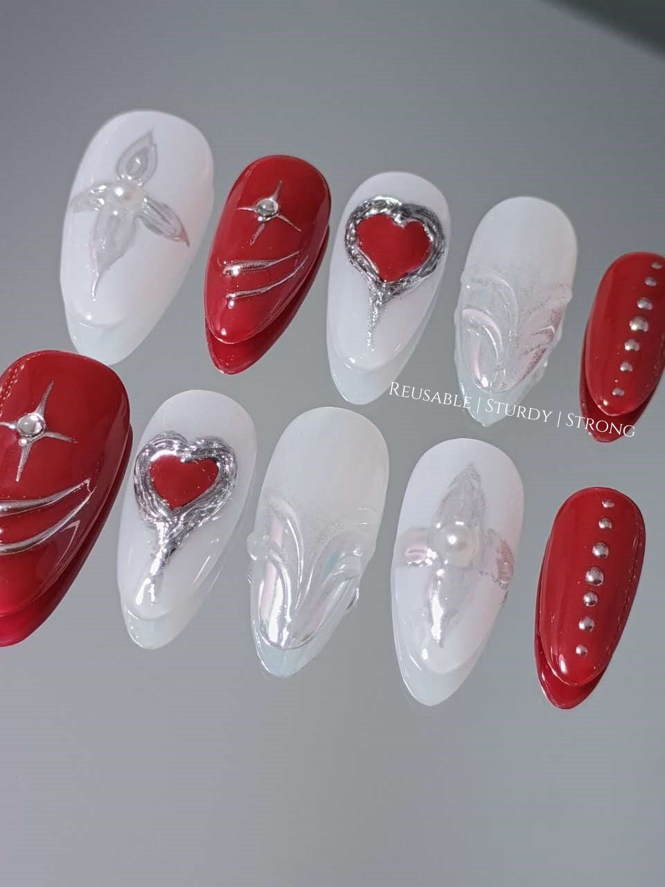Handmade Gothic Dark Red Chrome