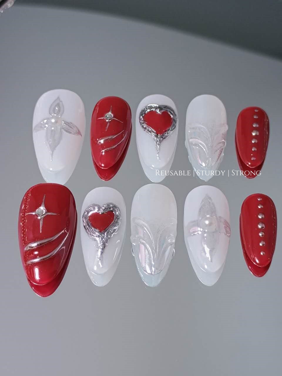 Handmade Gothic Dark Red Chrome