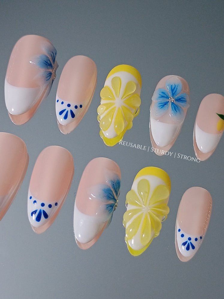 Zesty Lemon and Orchid Flower