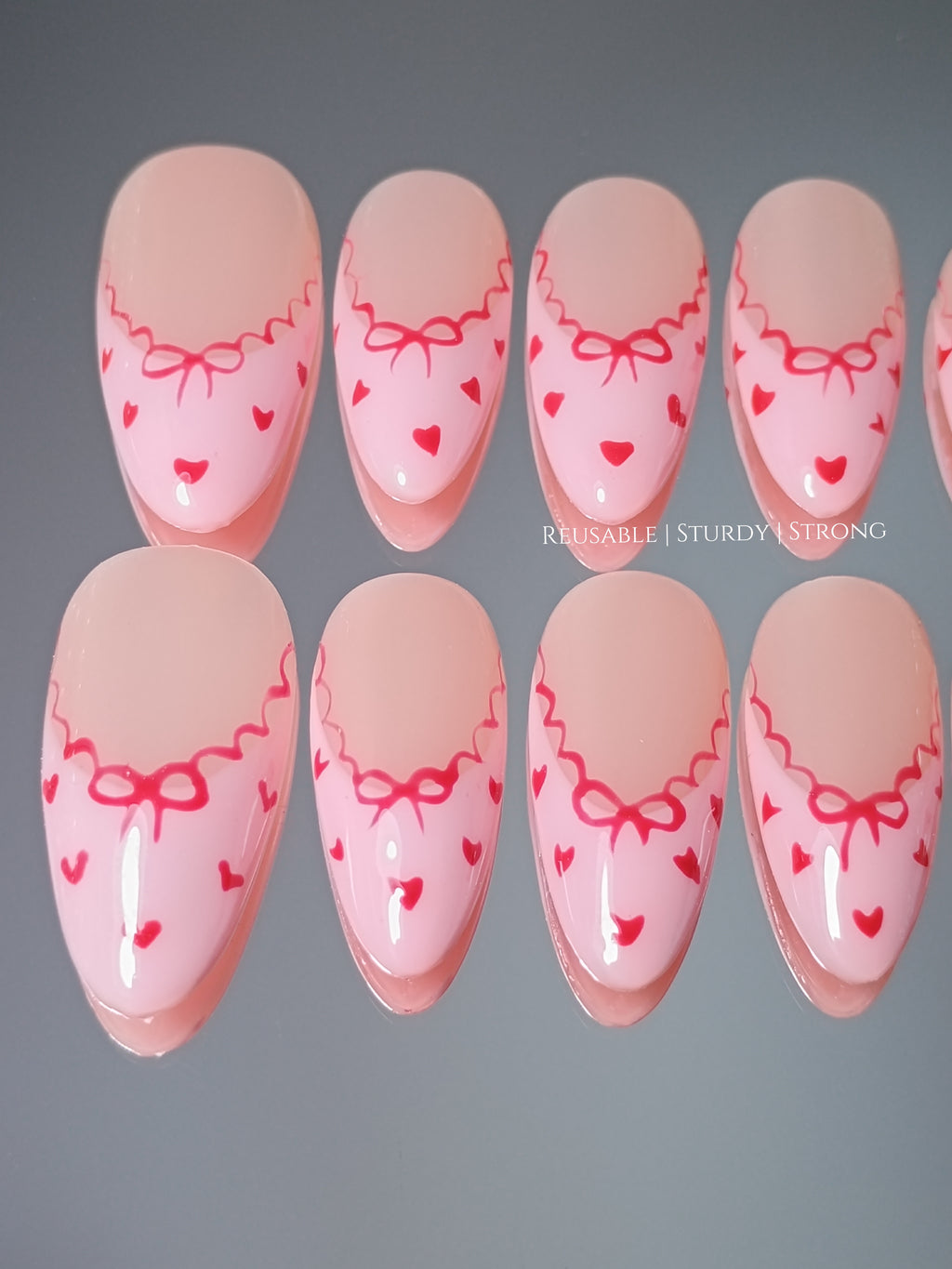Little Hearts and Wavy French Tips