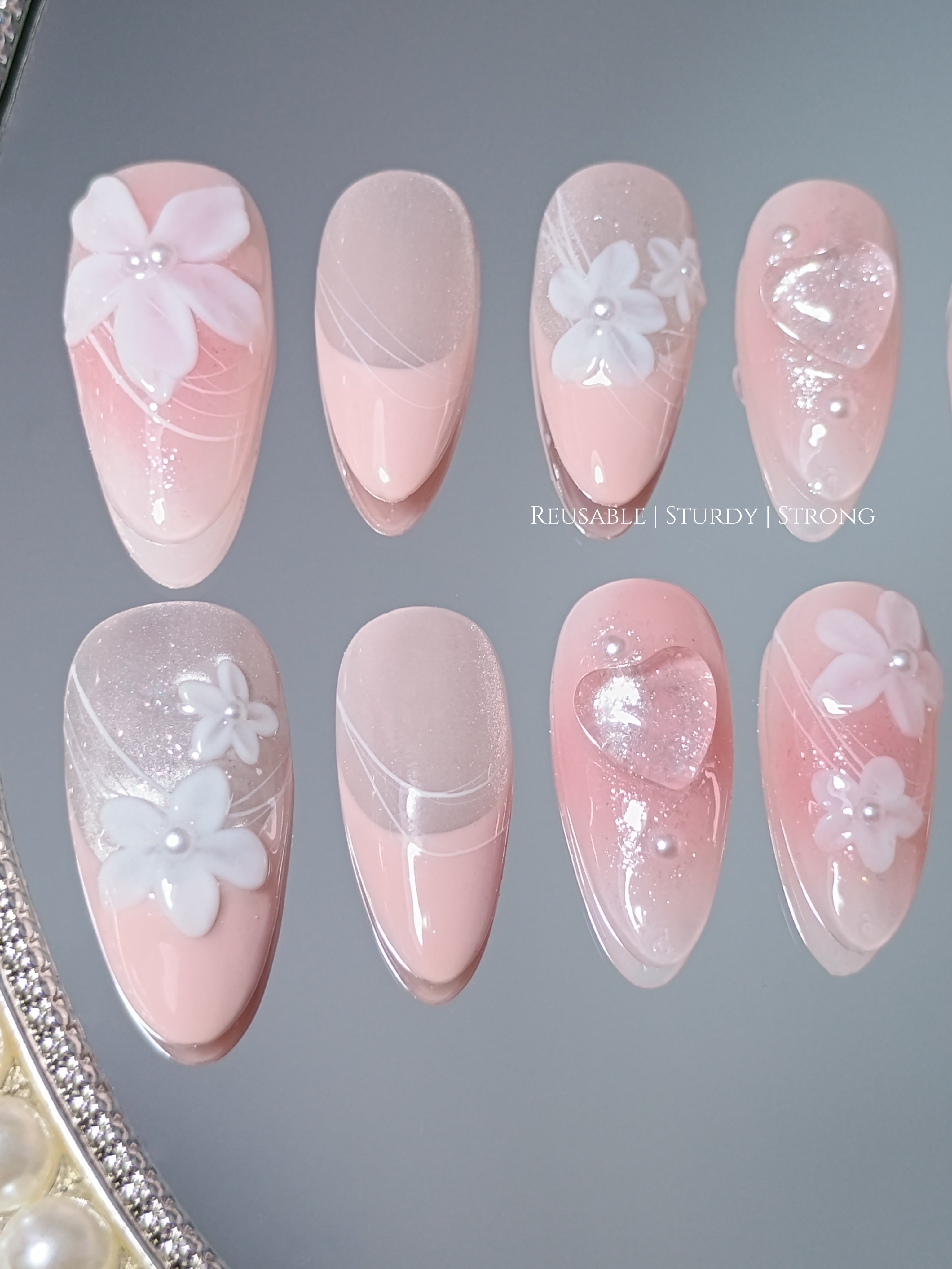 Gorgeous Peachy Pink and White Floral