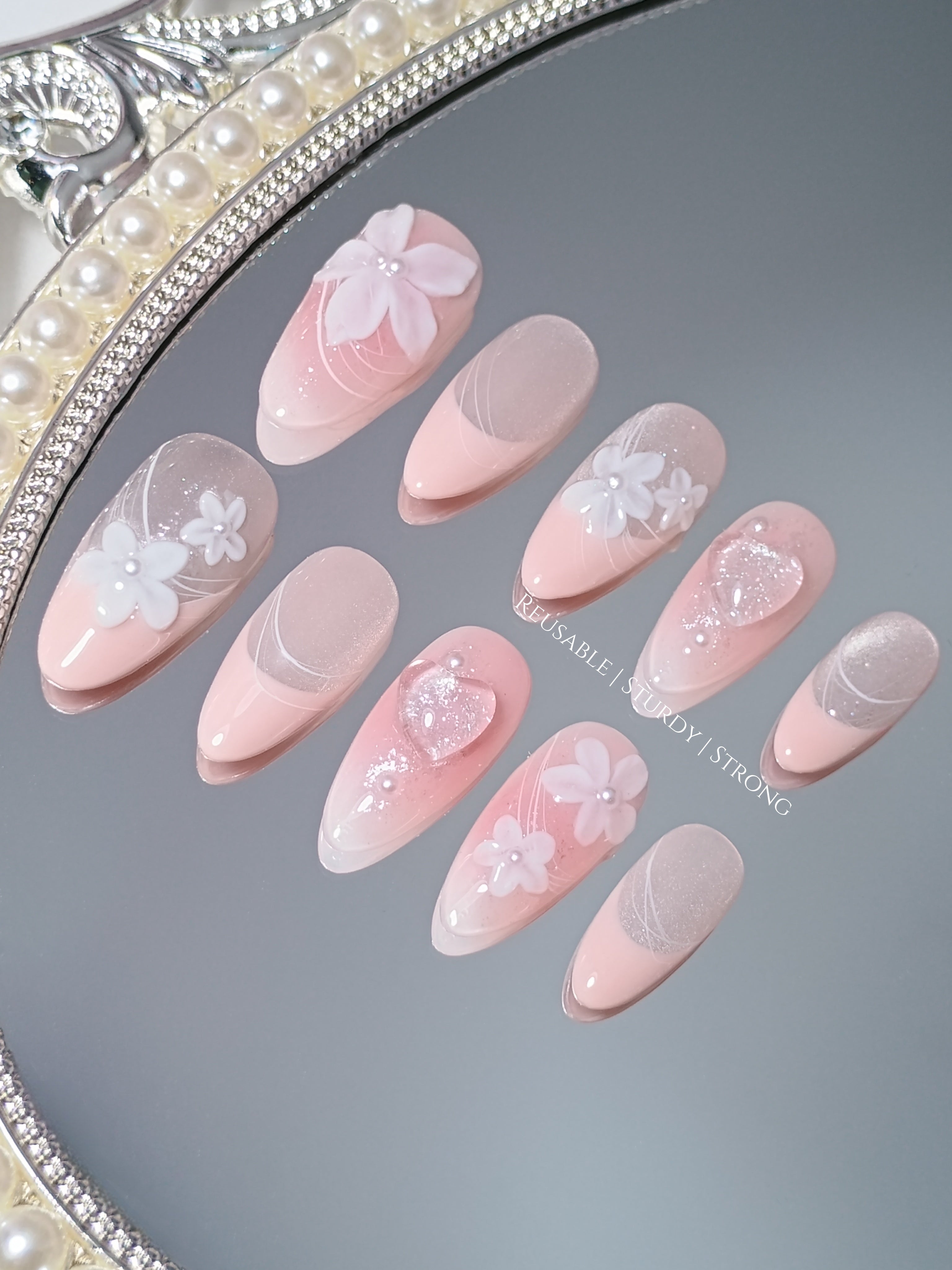 Gorgeous Peachy Pink and White Floral