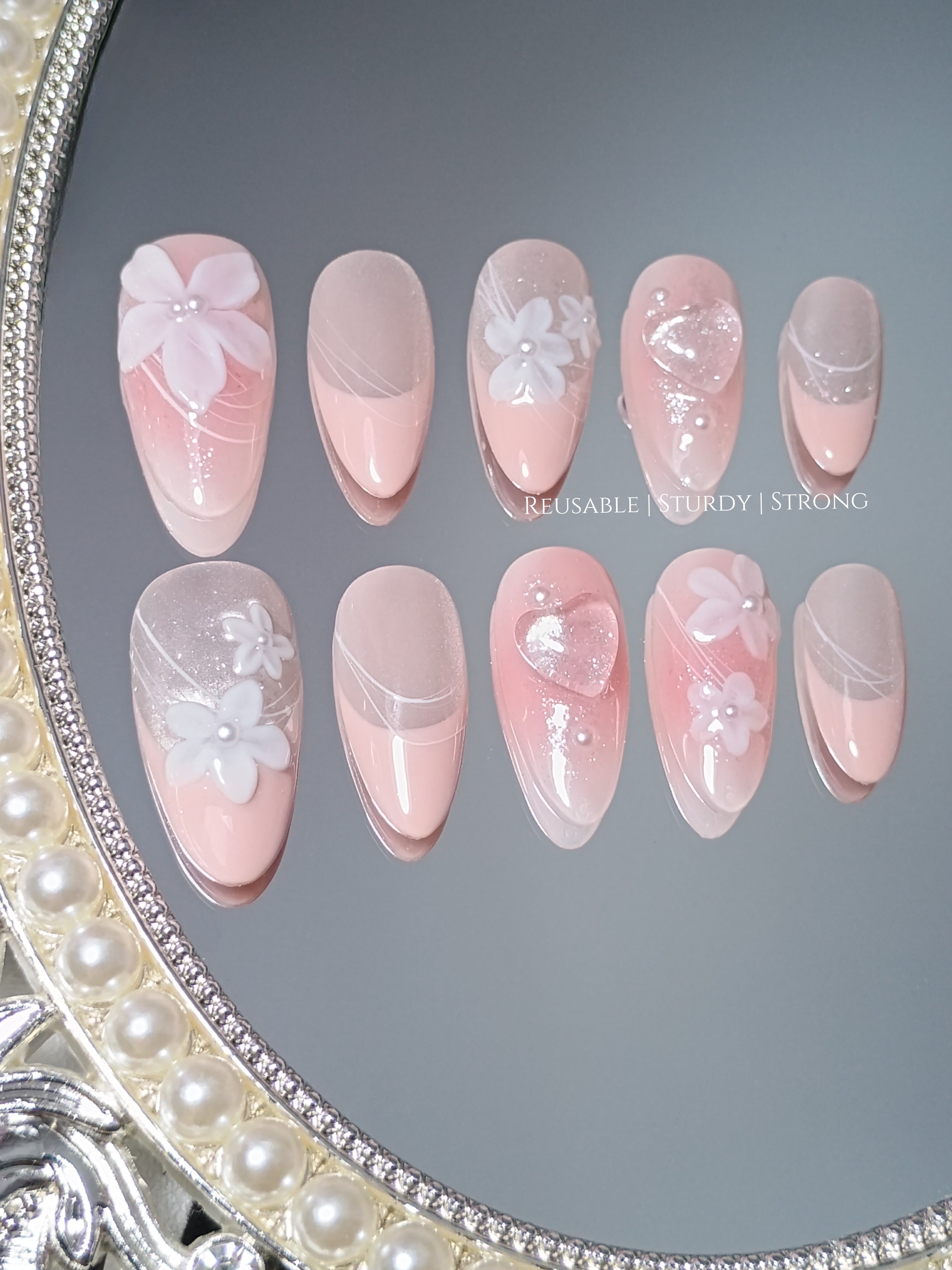 Gorgeous Peachy Pink and White Floral