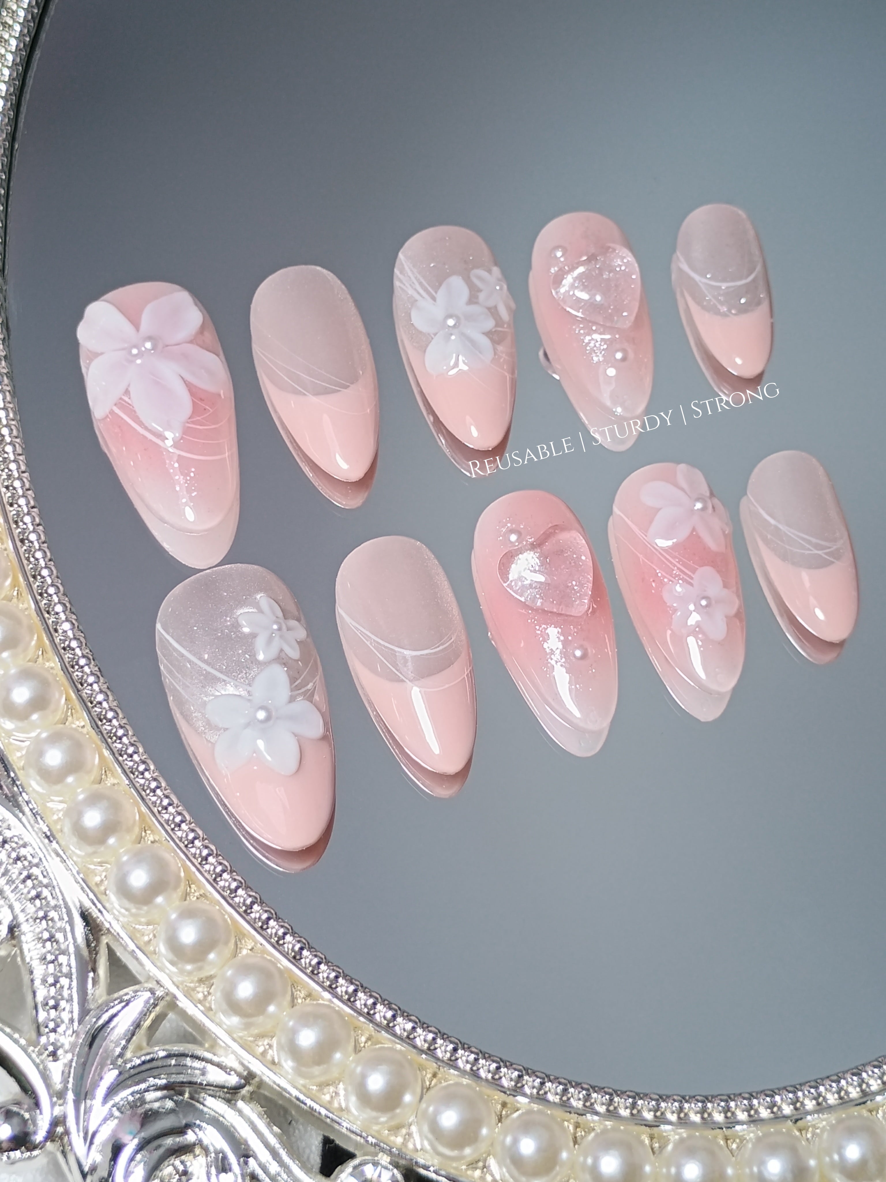 Gorgeous Peachy Pink and White Floral