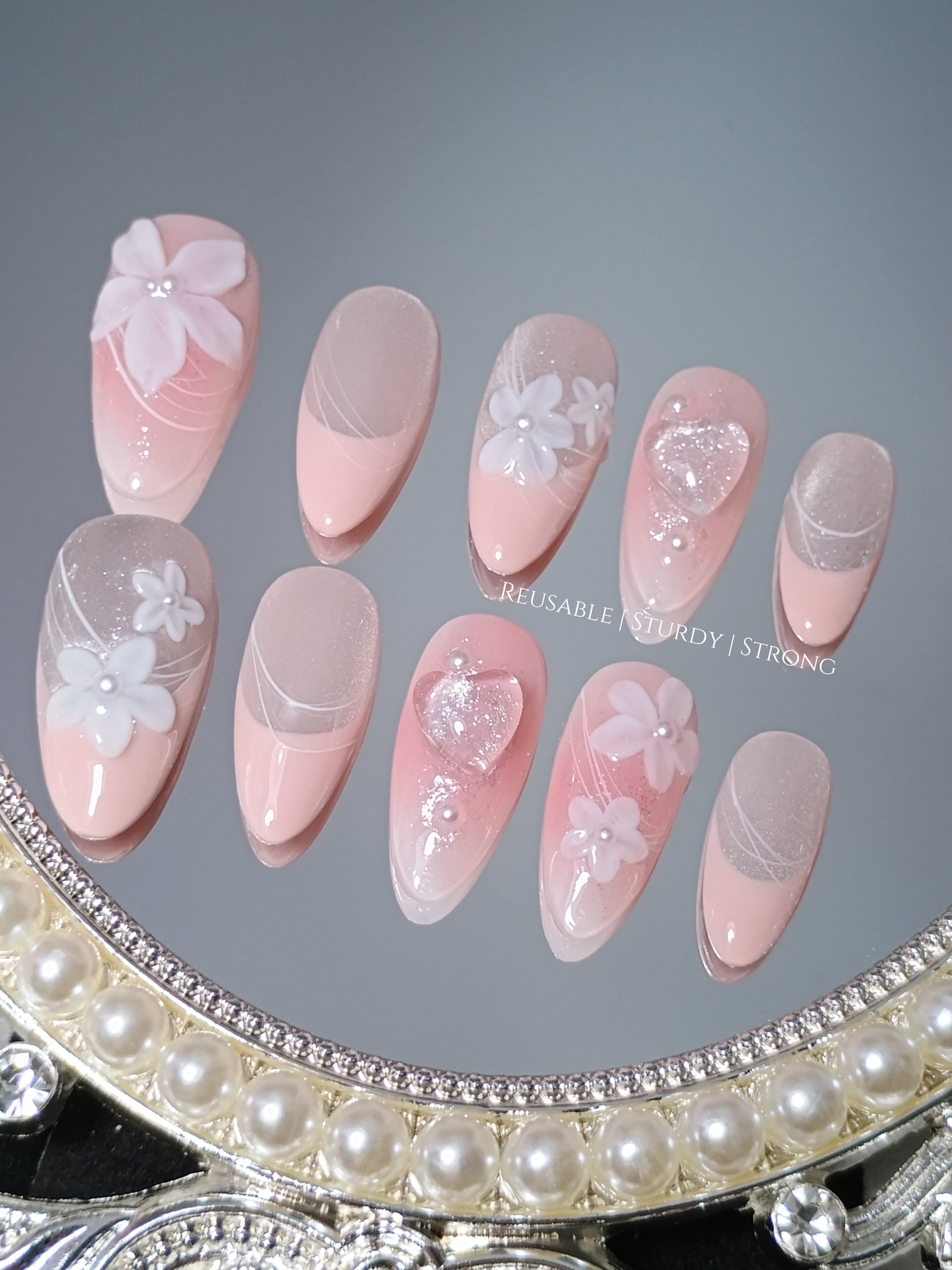 Gorgeous Peachy Pink and White Floral