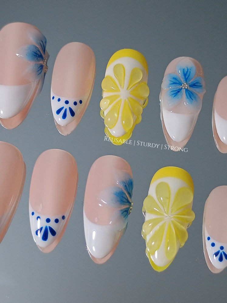 Zesty Lemon and Orchid Flower