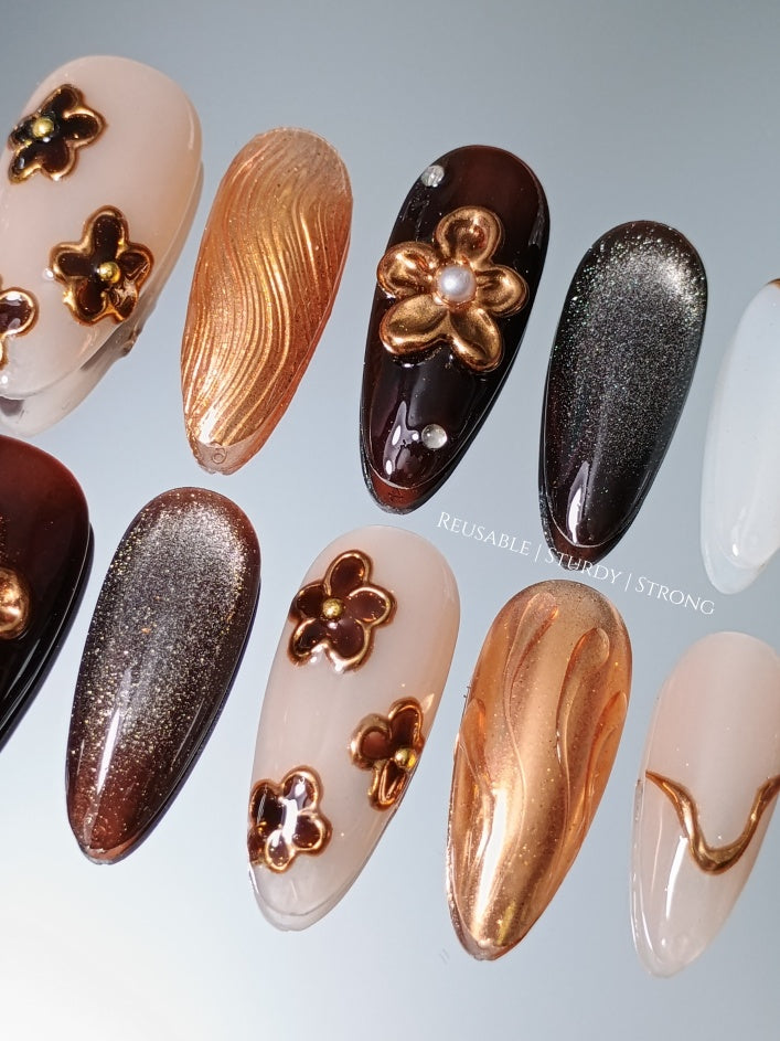 Gorgeous Bronze Metallic Flower