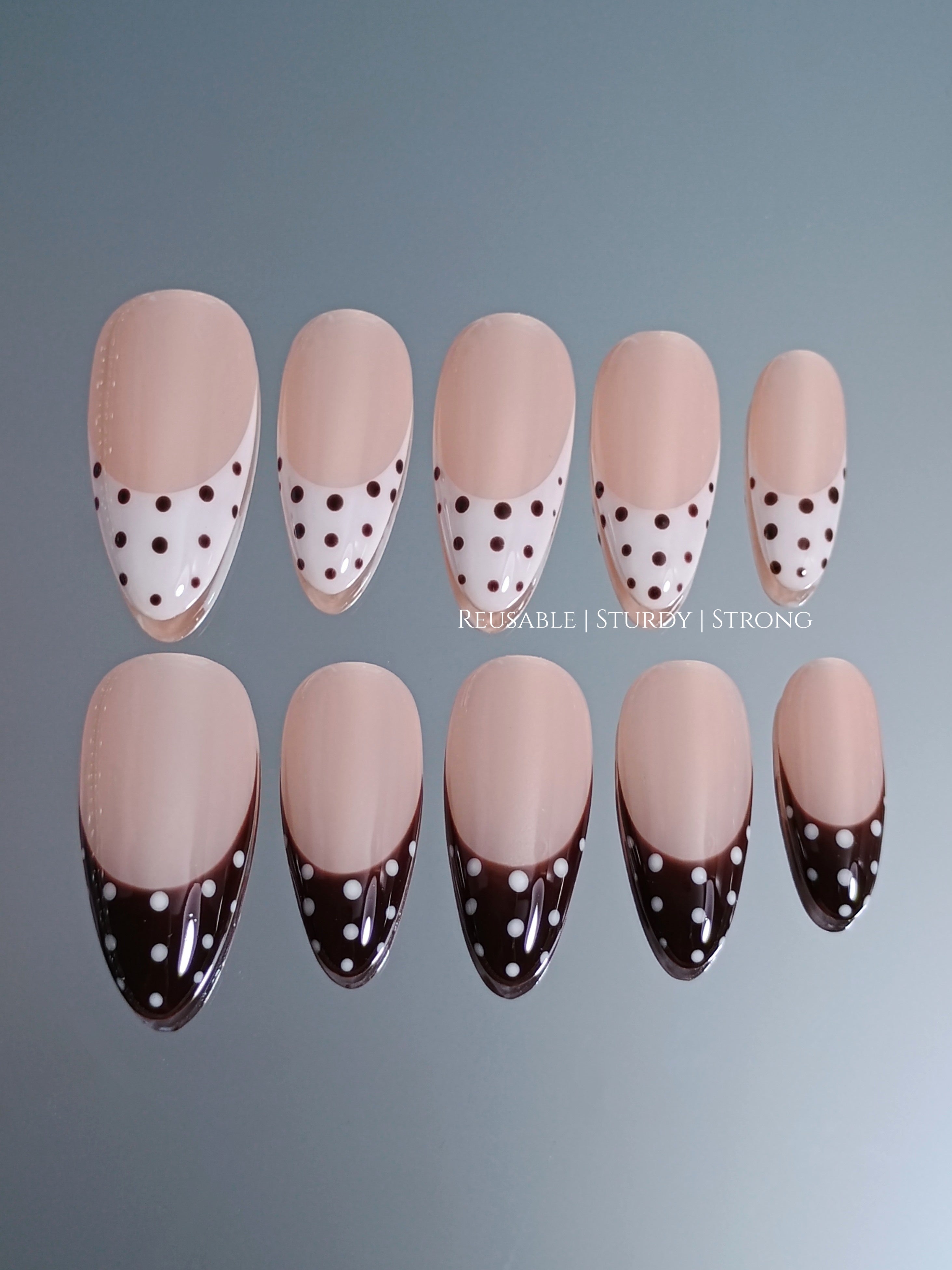 Classic Polka Dot French Tips