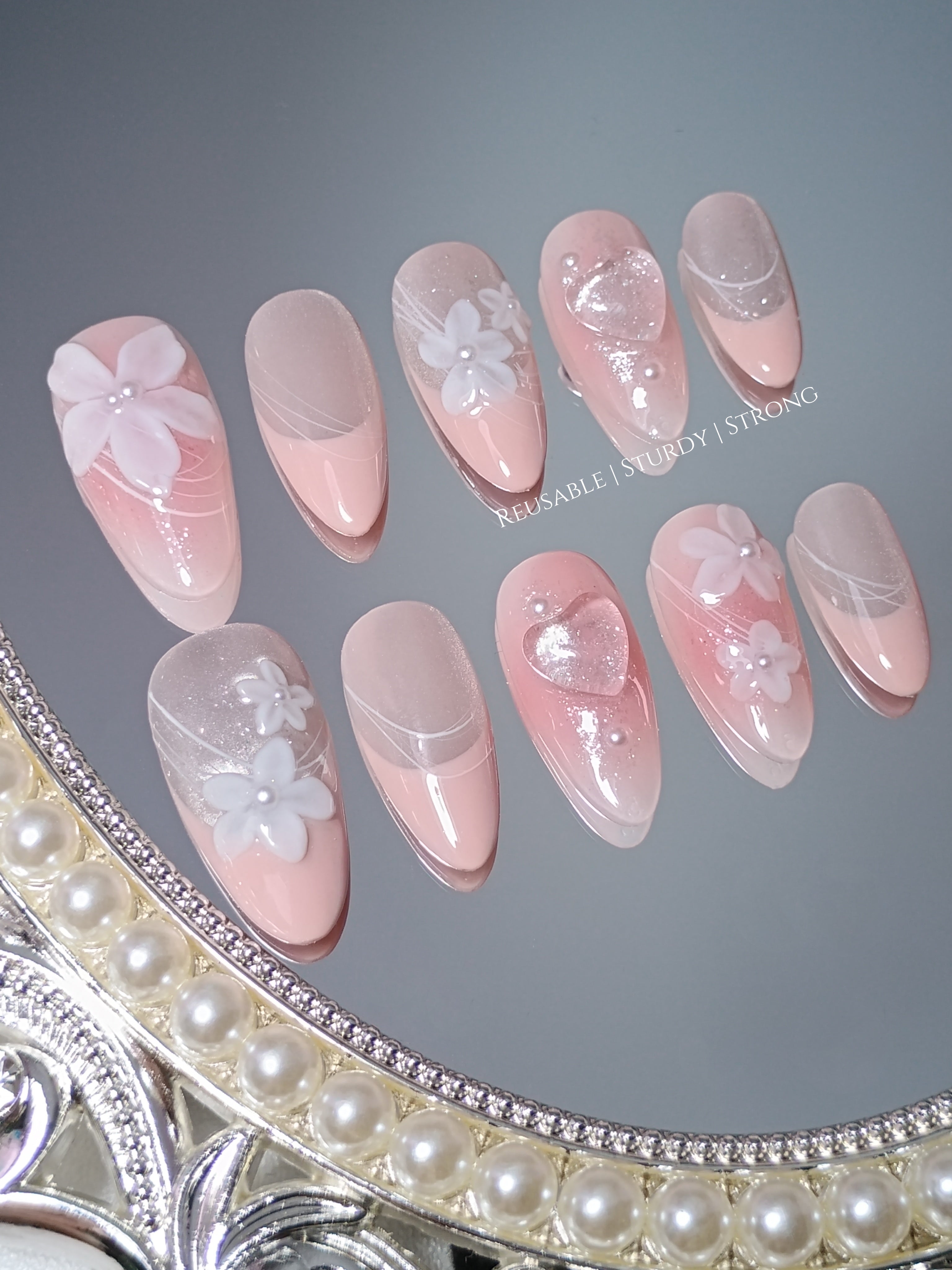 Gorgeous Peachy Pink and White Floral