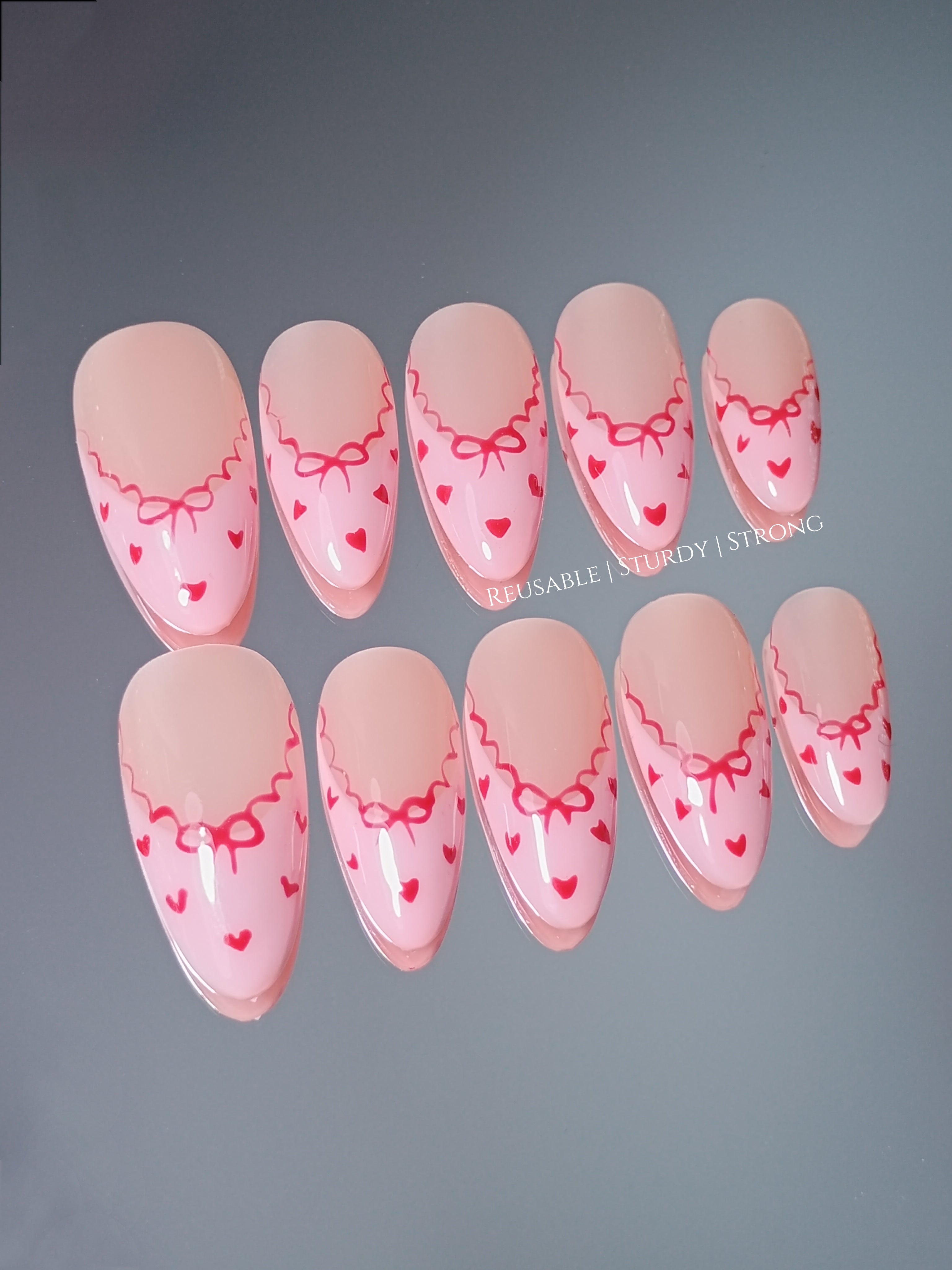 Little Hearts and Wavy French Tips