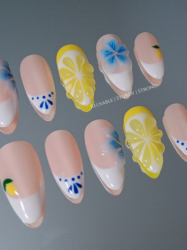 Zesty Lemon and Orchid Flower