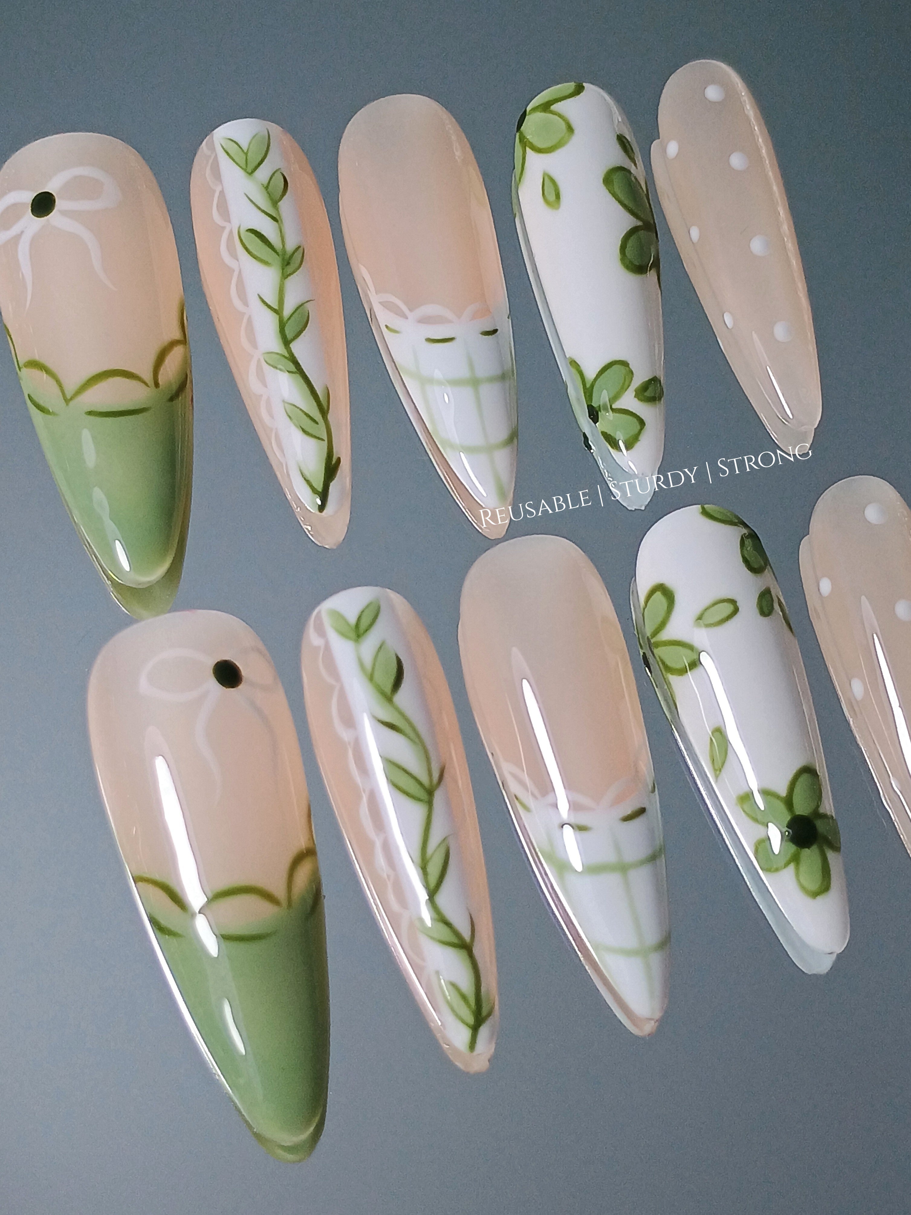 Long Sage Green Leaf