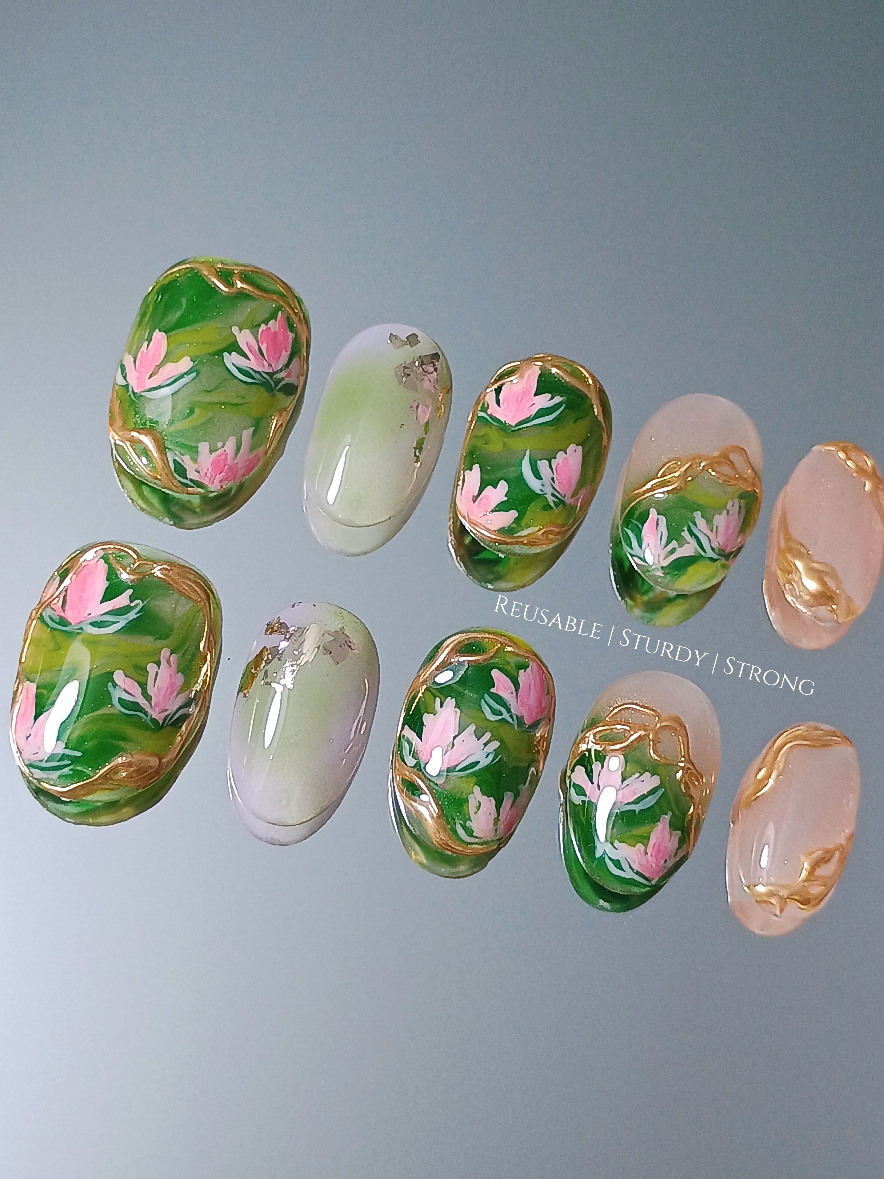 Aqua Water Lily Inspired