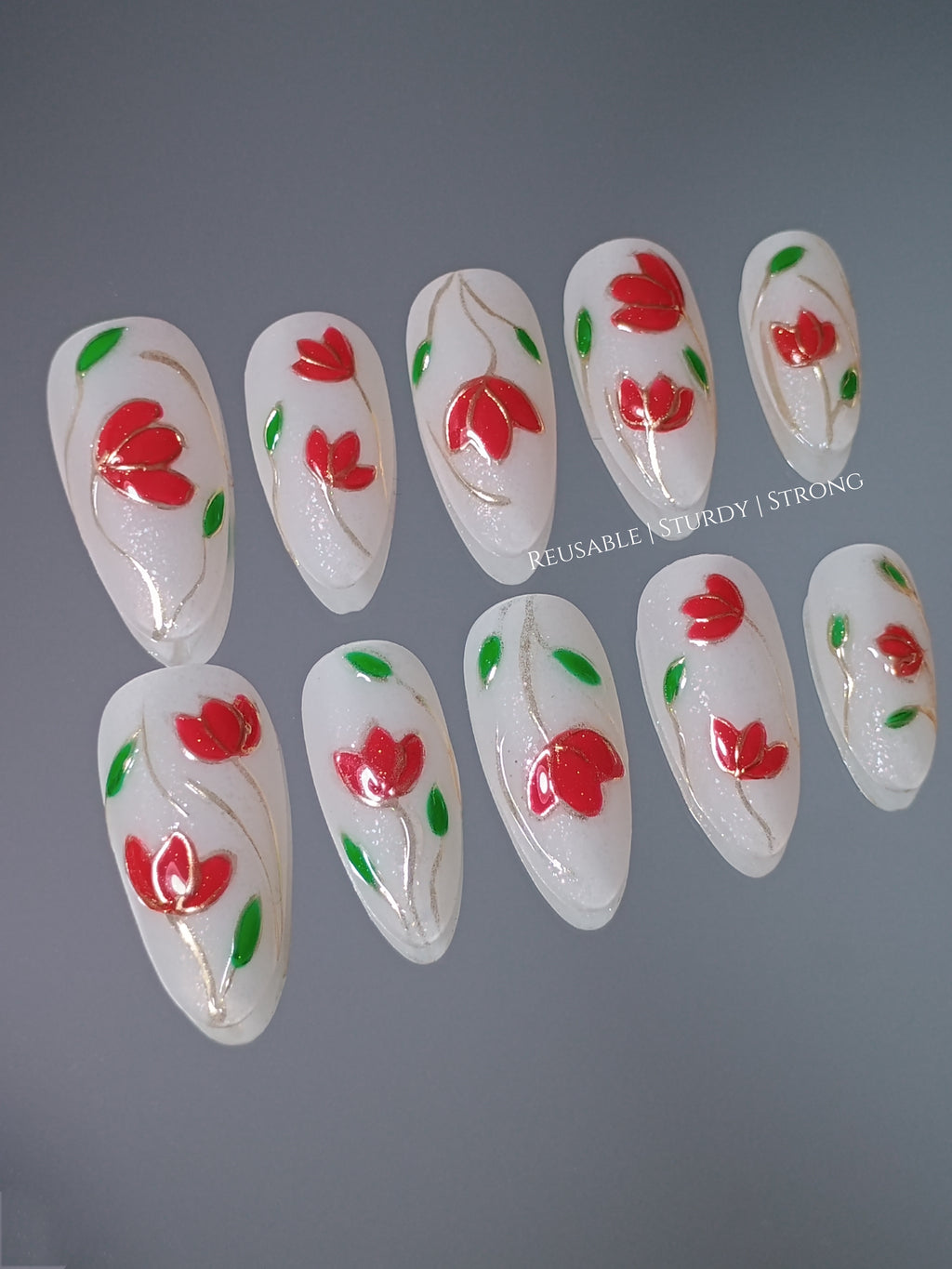 Classic Opulent Red Tulips