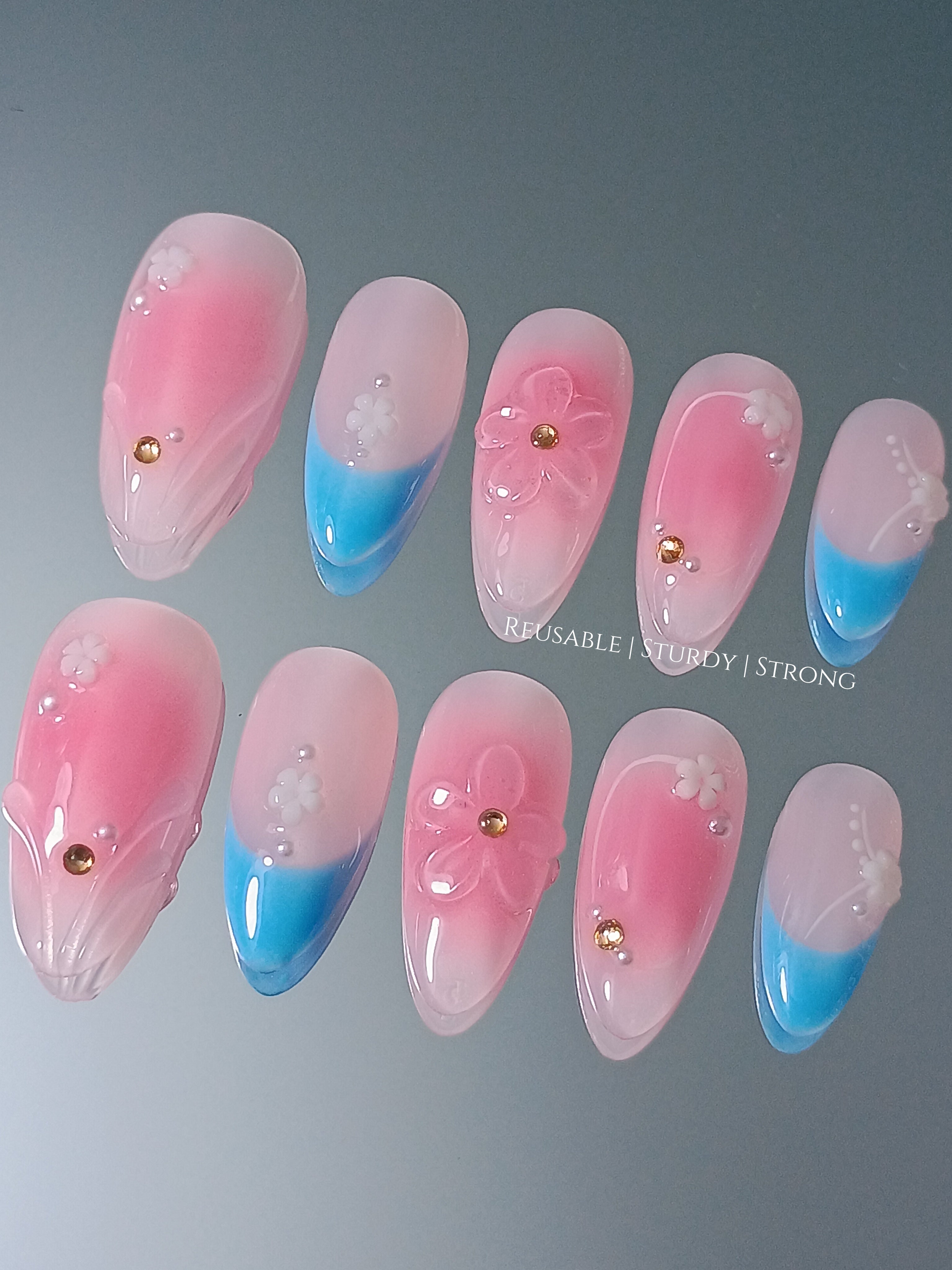 Blossom Breeze Ombré Petal Blue French