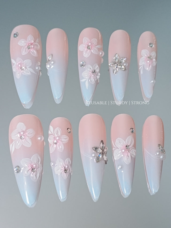 Long Almond Ocean Flower