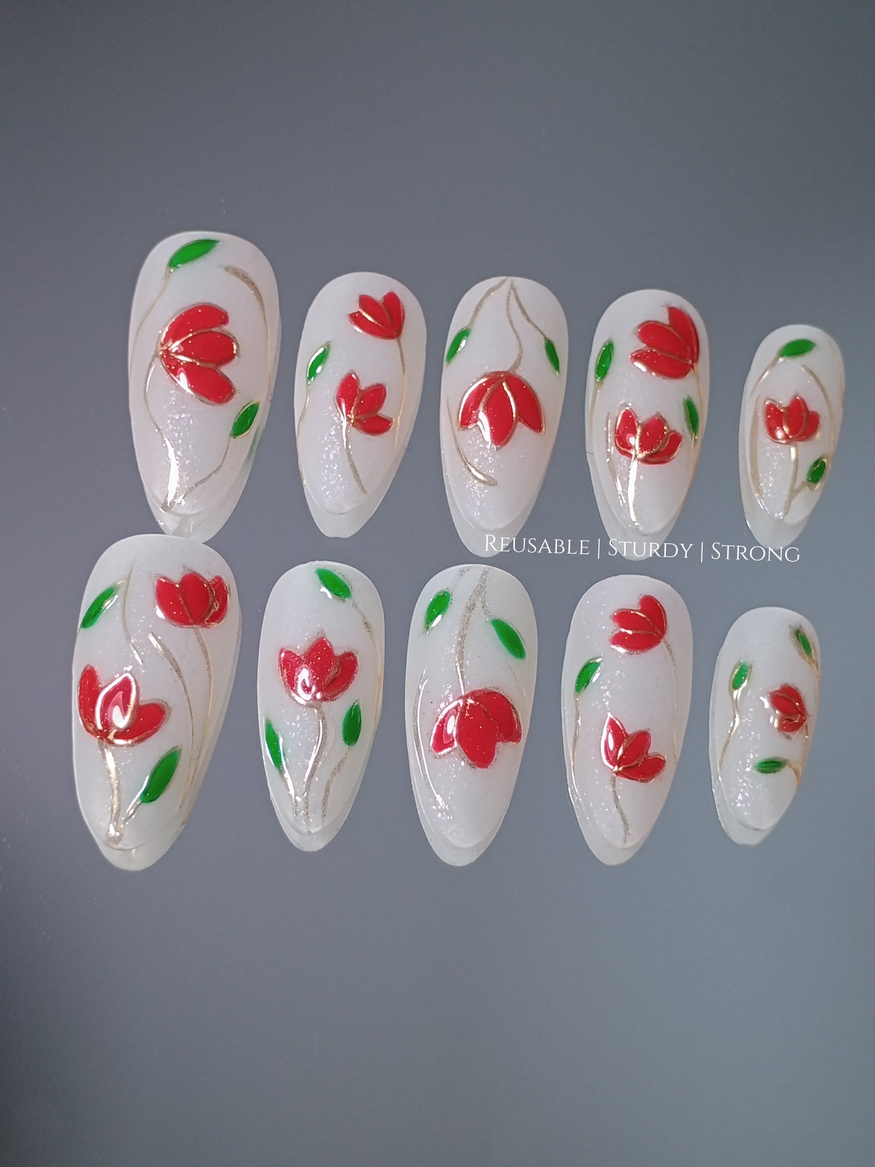 Classic Opulent Red Tulips