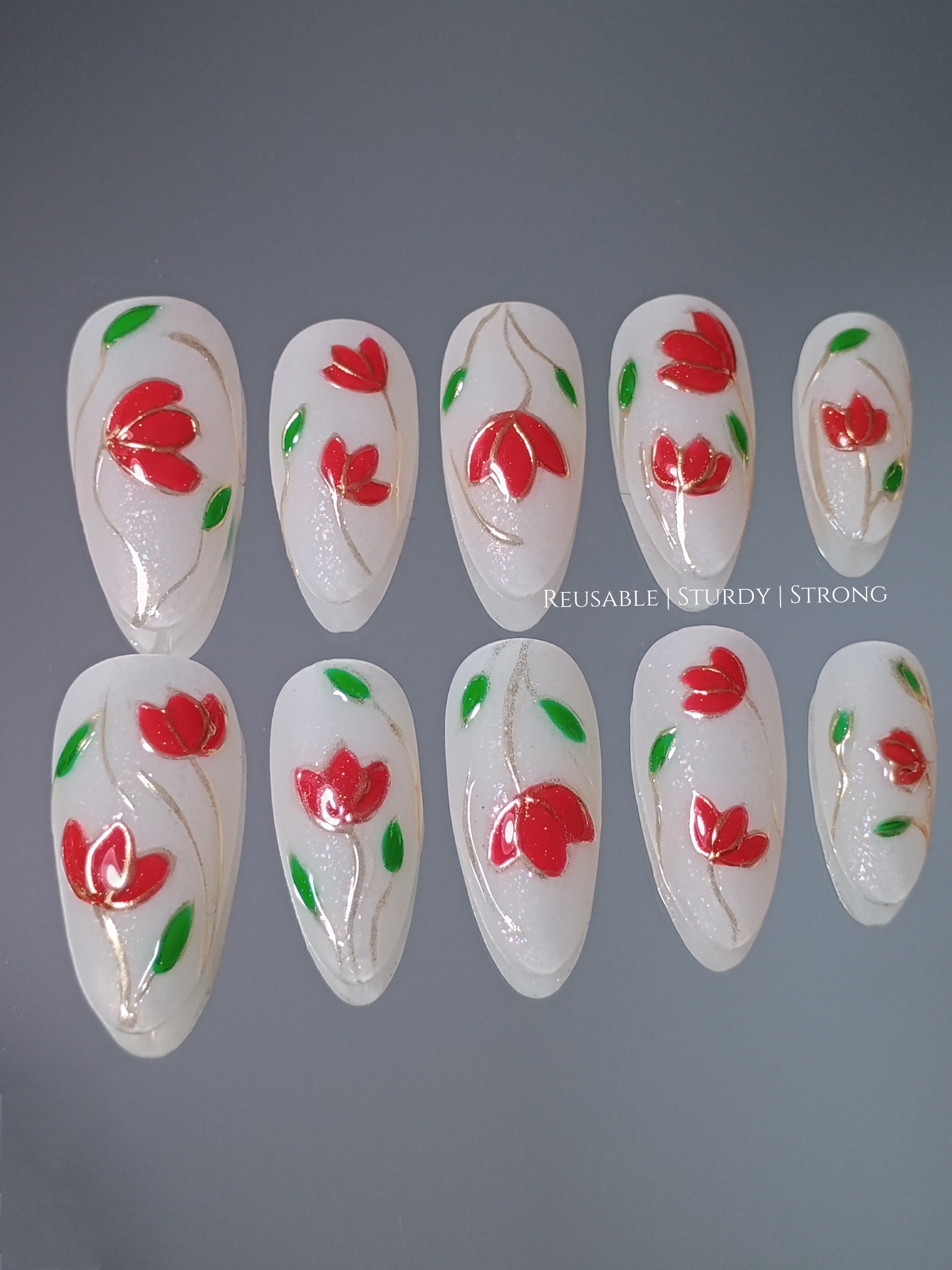 Classic Opulent Red Tulips