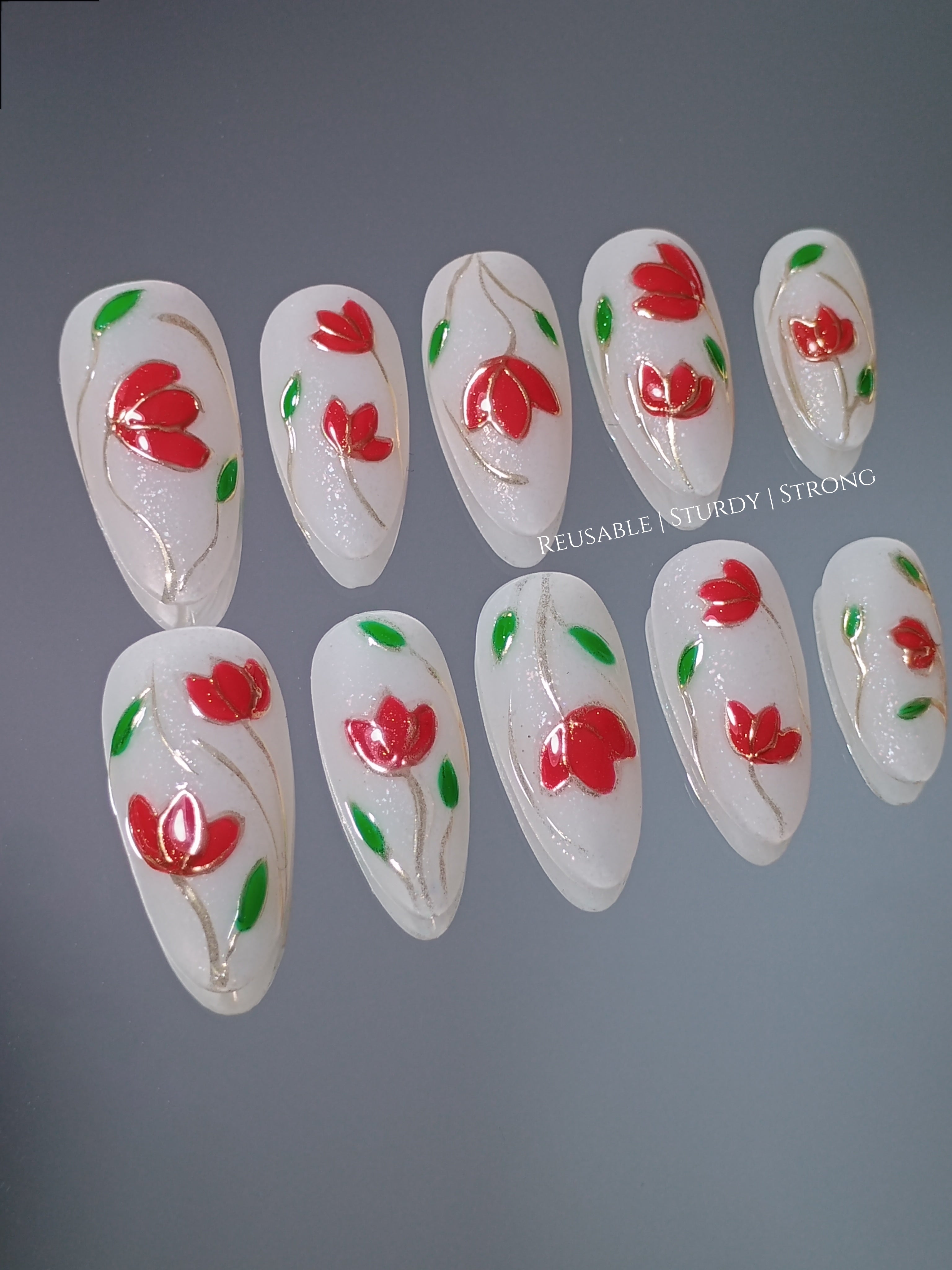 Classic Opulent Red Tulips