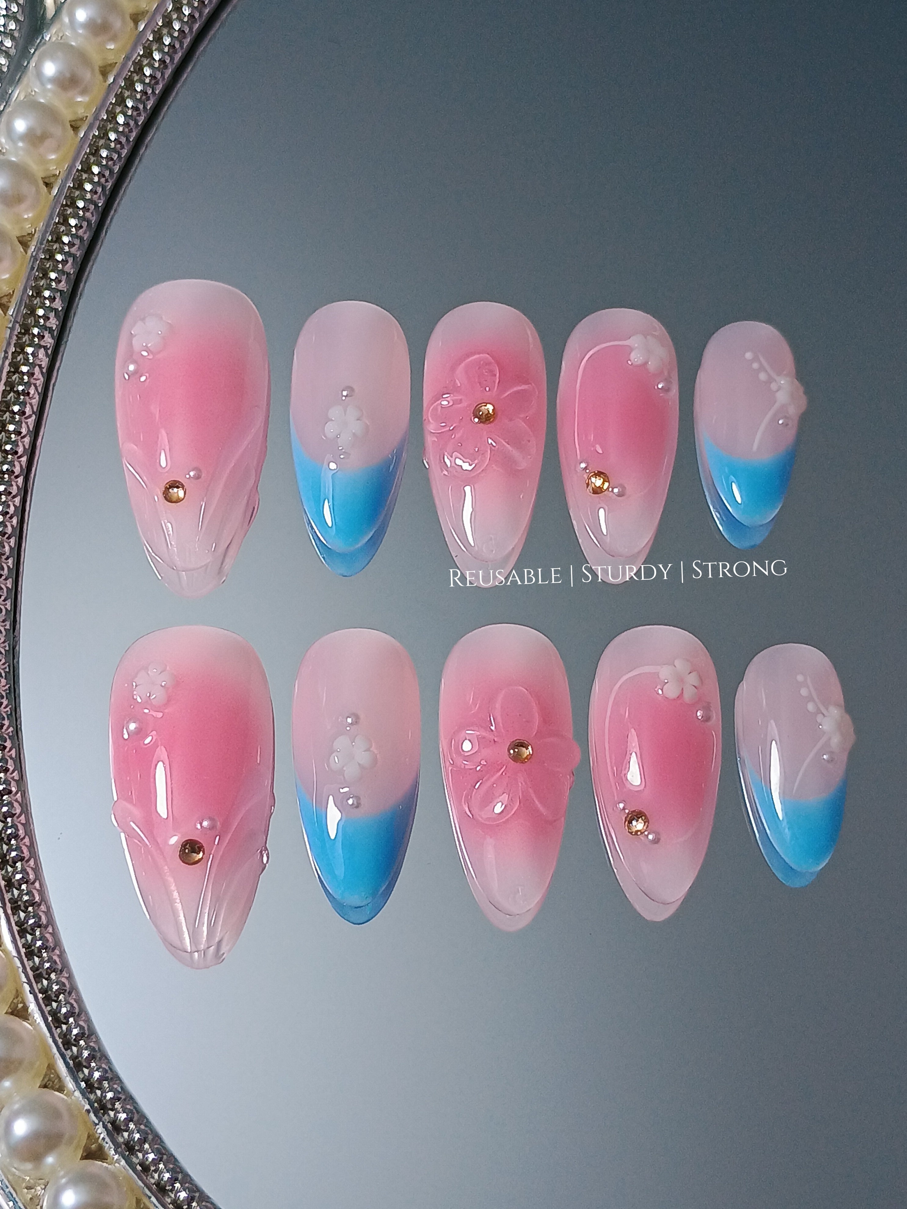 Blossom Breeze Ombré Petal Blue French