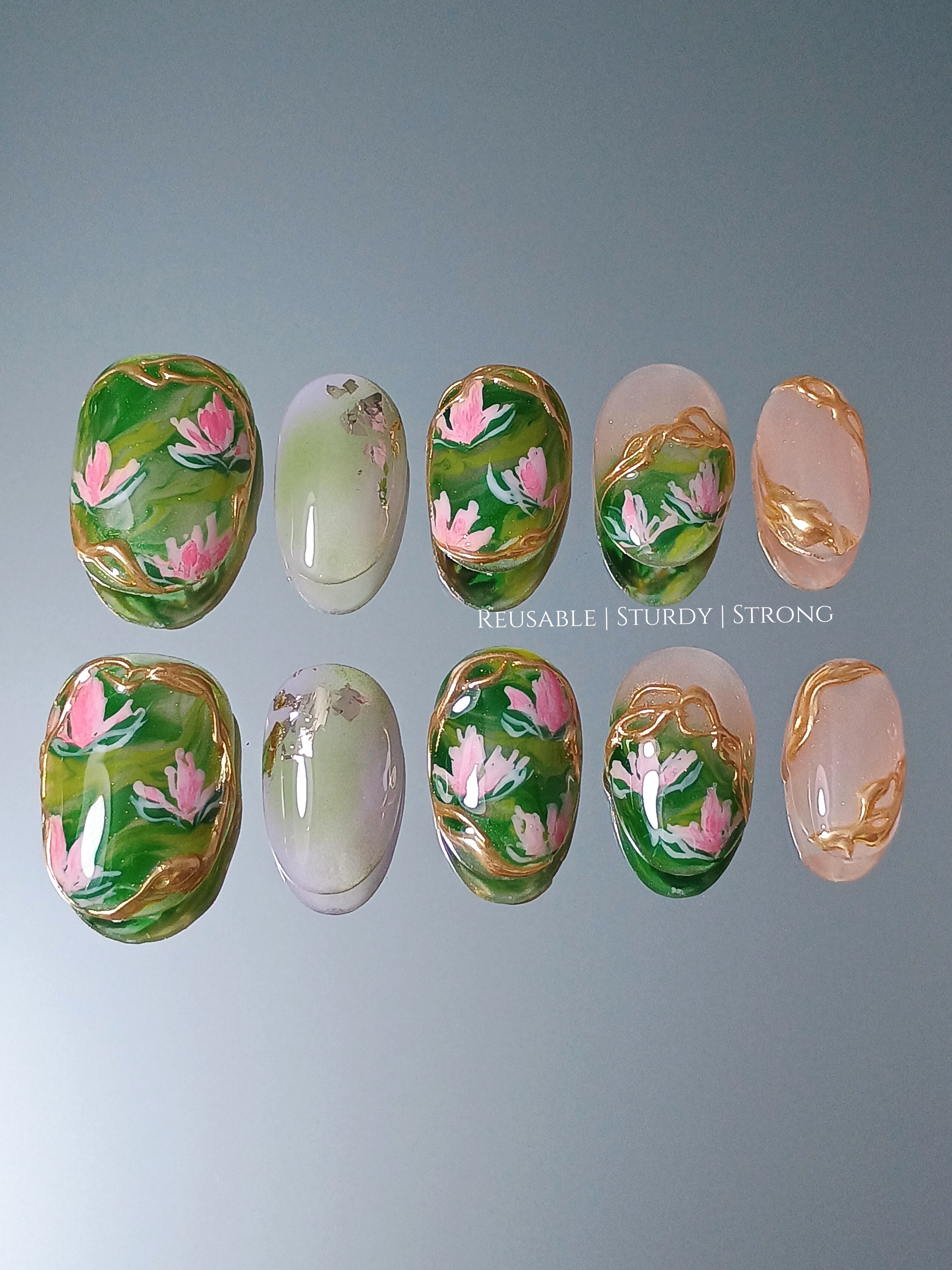 Aqua Water Lily Inspired