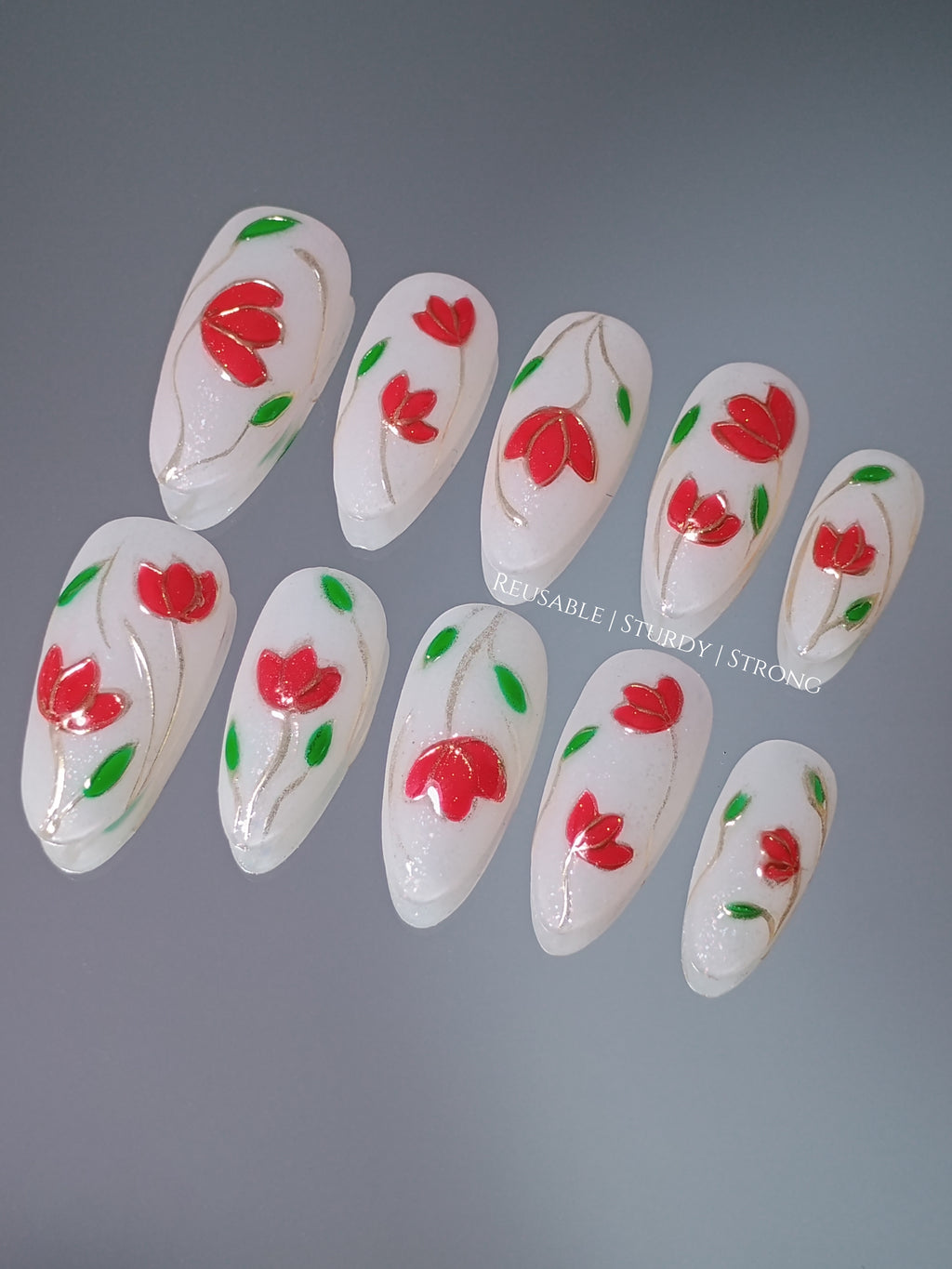 Classic Opulent Red Tulips