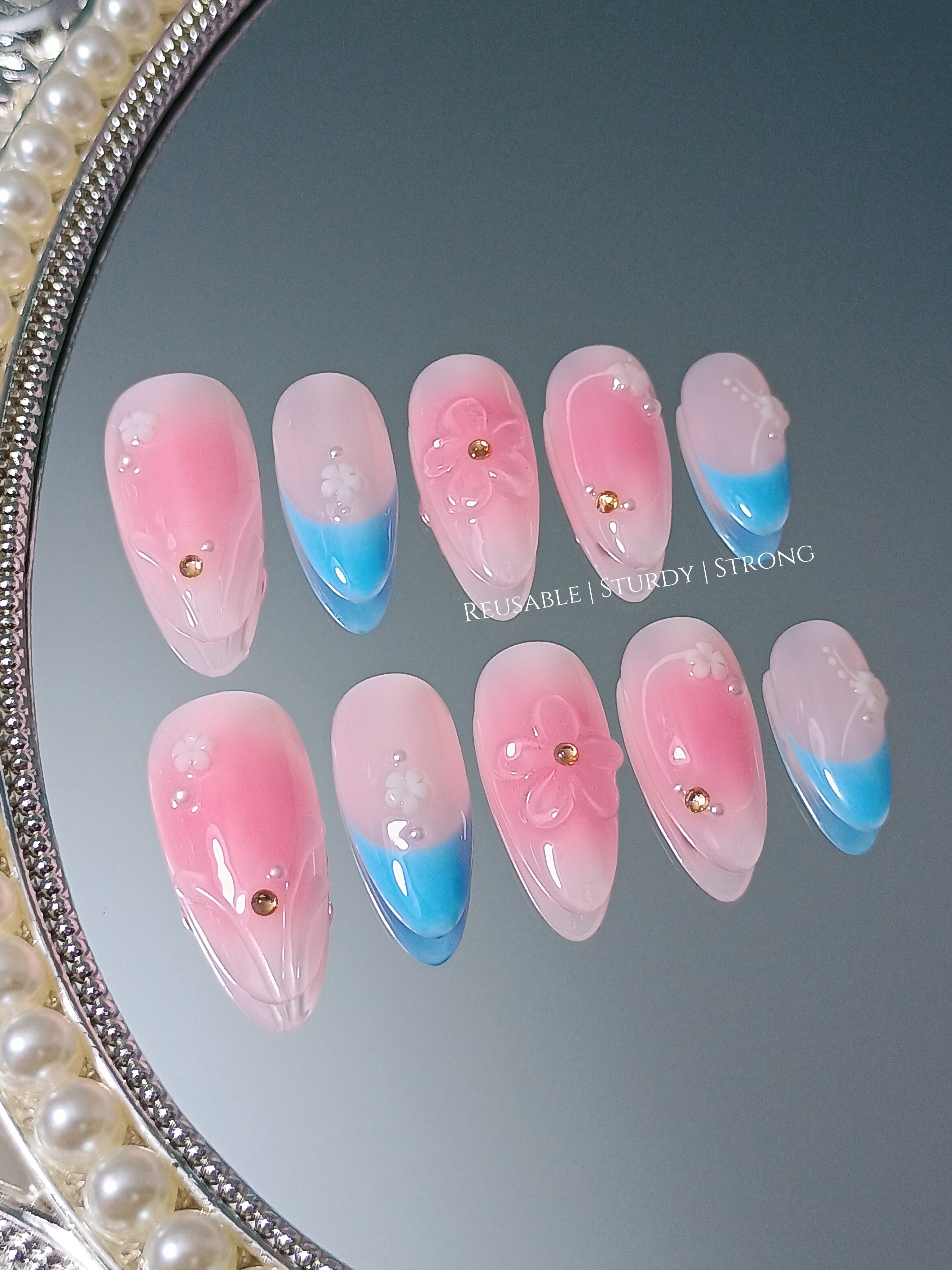 Blossom Breeze Ombré Petal Blue French