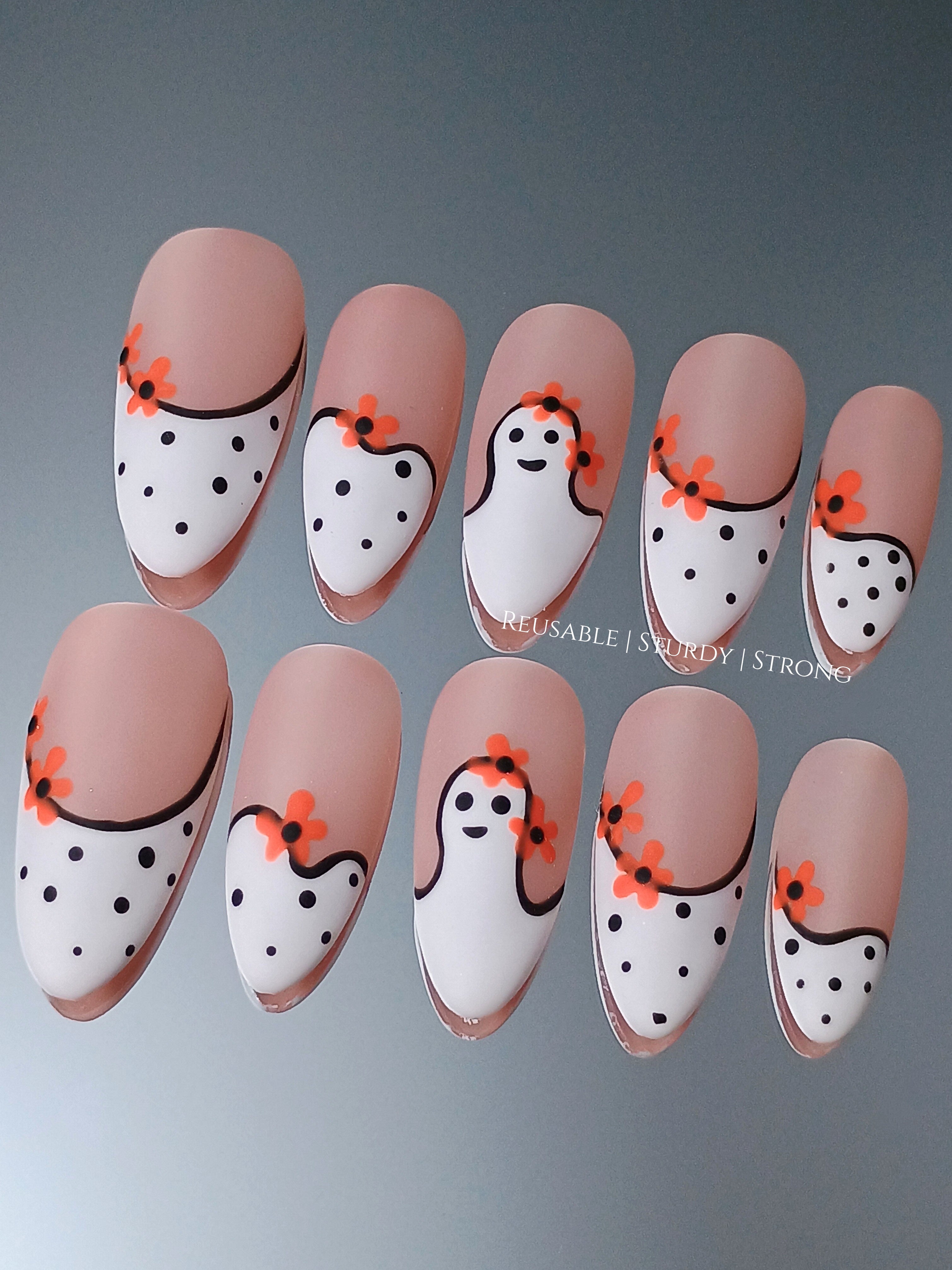 Adorable Spooky Ghost | Durable Nails