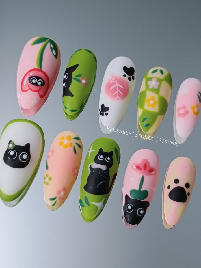 Anime Adorable Kitten Illustration