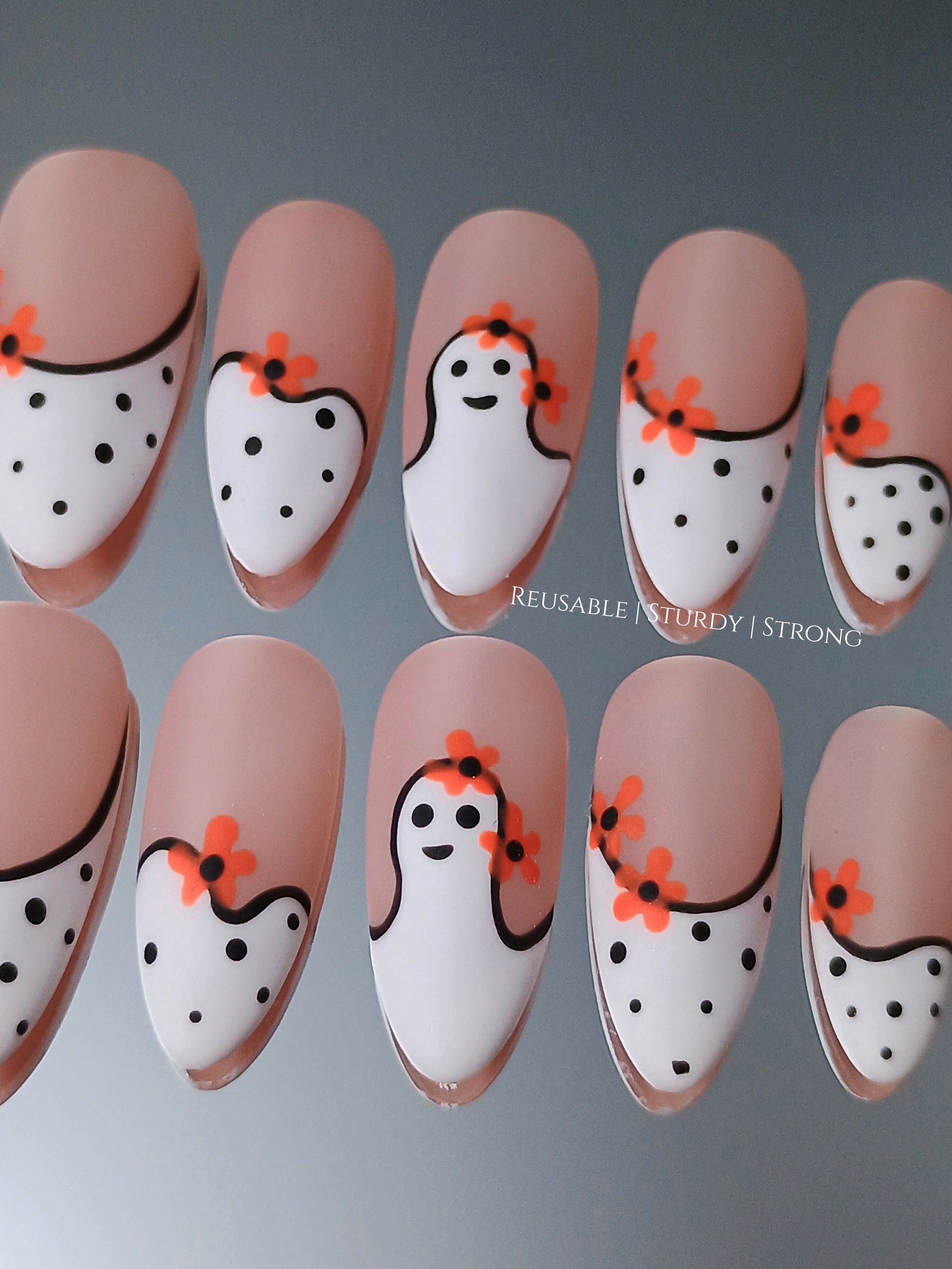 Adorable Spooky Ghost | Durable Nails