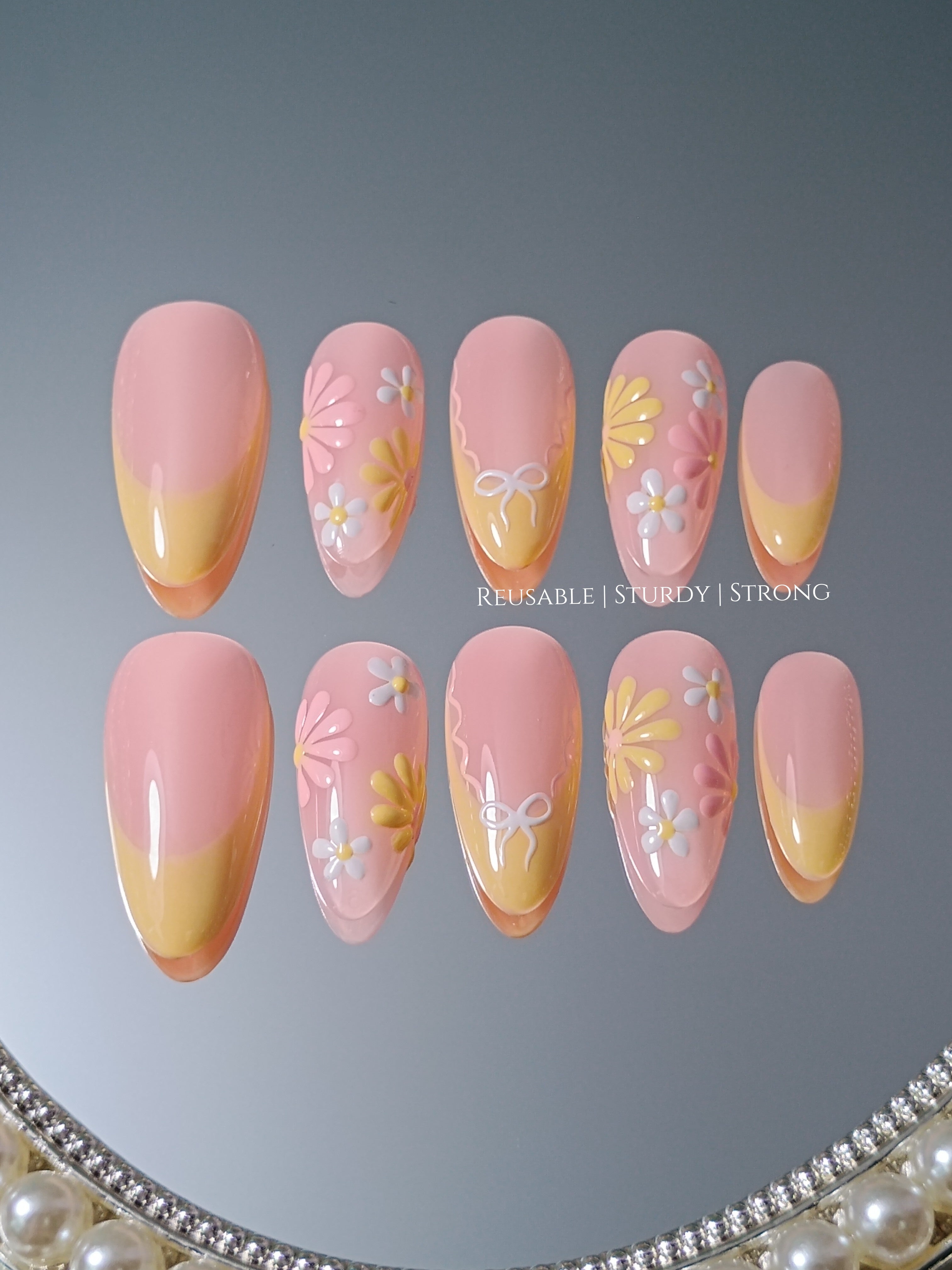 Pastel Blooming Daisy Petals
