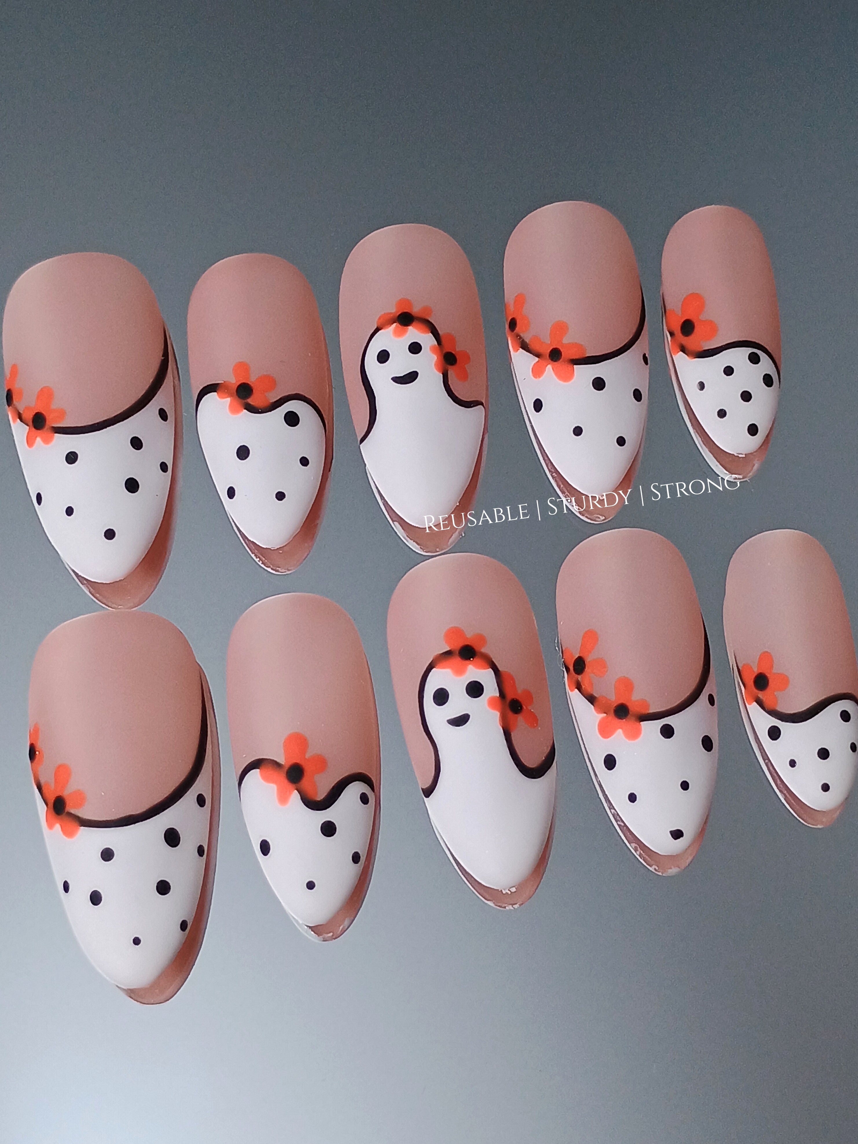 Adorable Spooky Ghost | Durable Nails