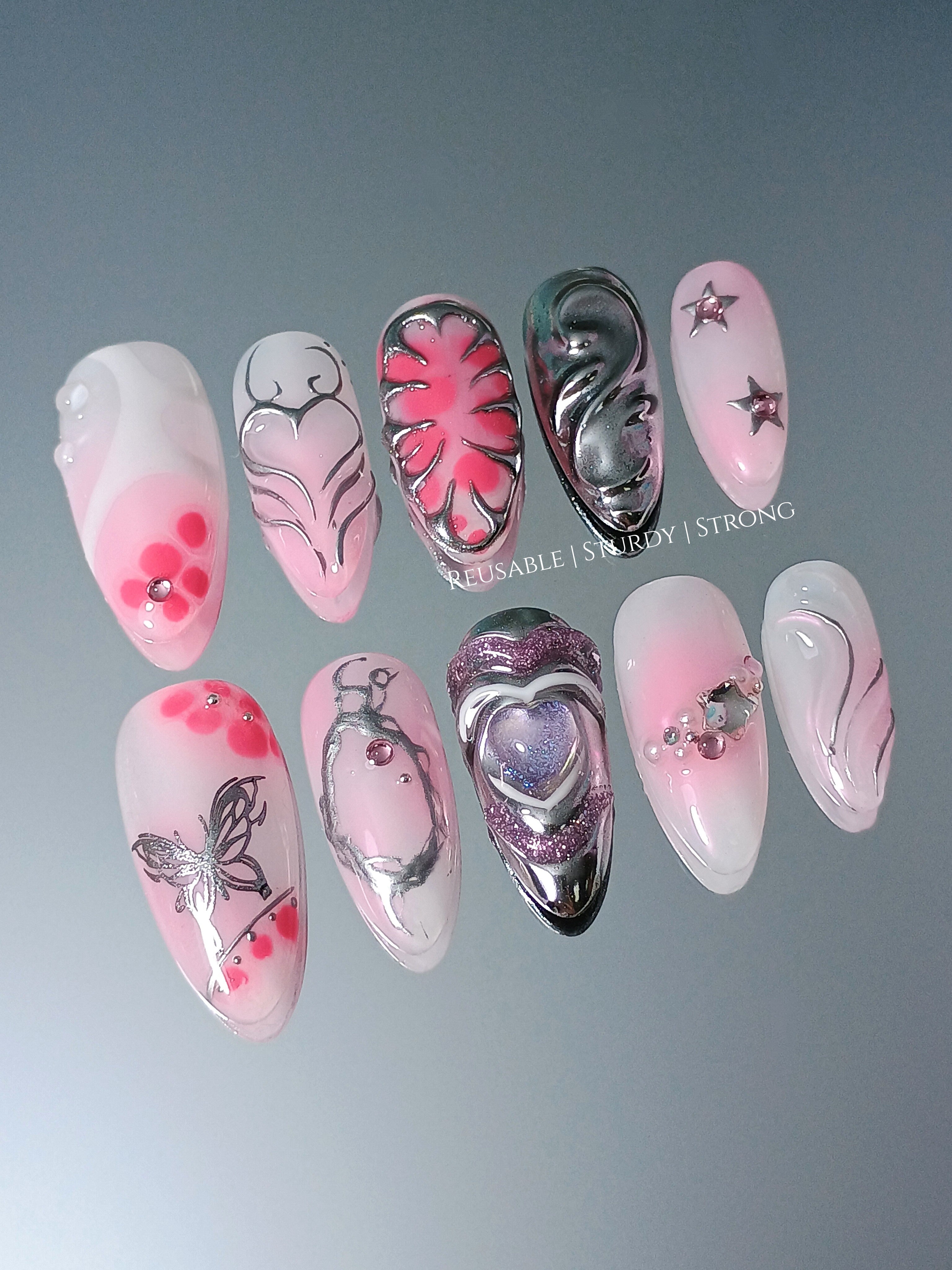 Free Style Funky Silver Butterfly