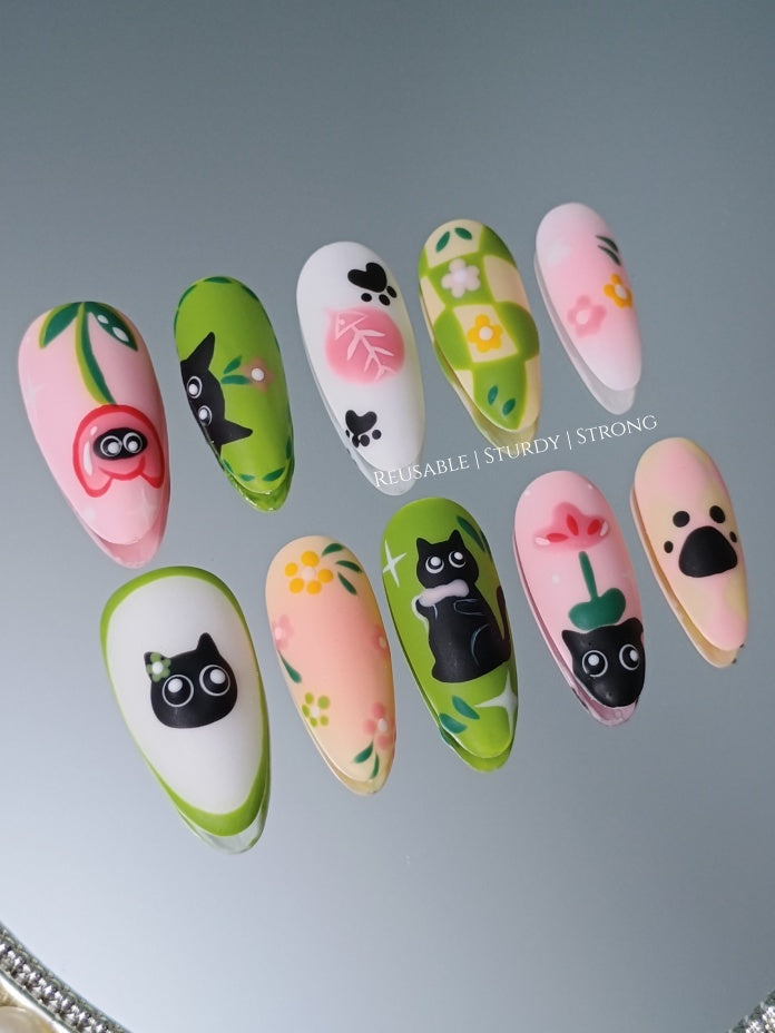 Anime Adorable Kitten Illustration