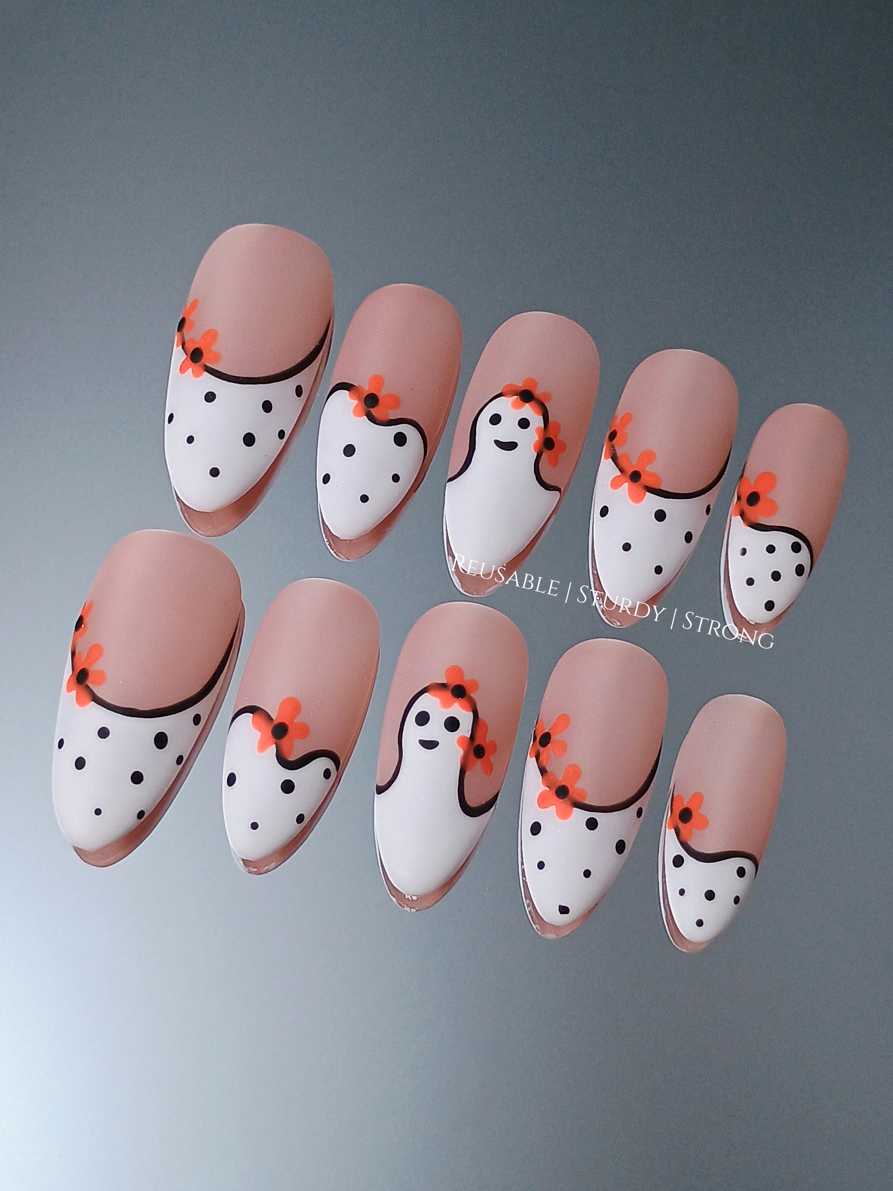 Adorable Spooky Ghost | Durable Nails