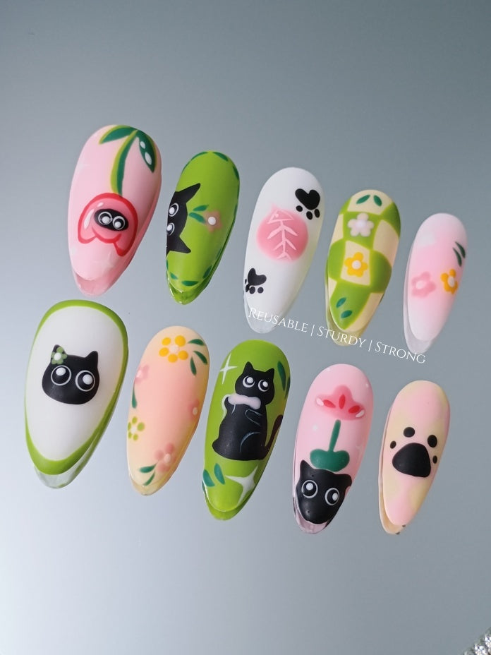 Anime Adorable Kitten Illustration