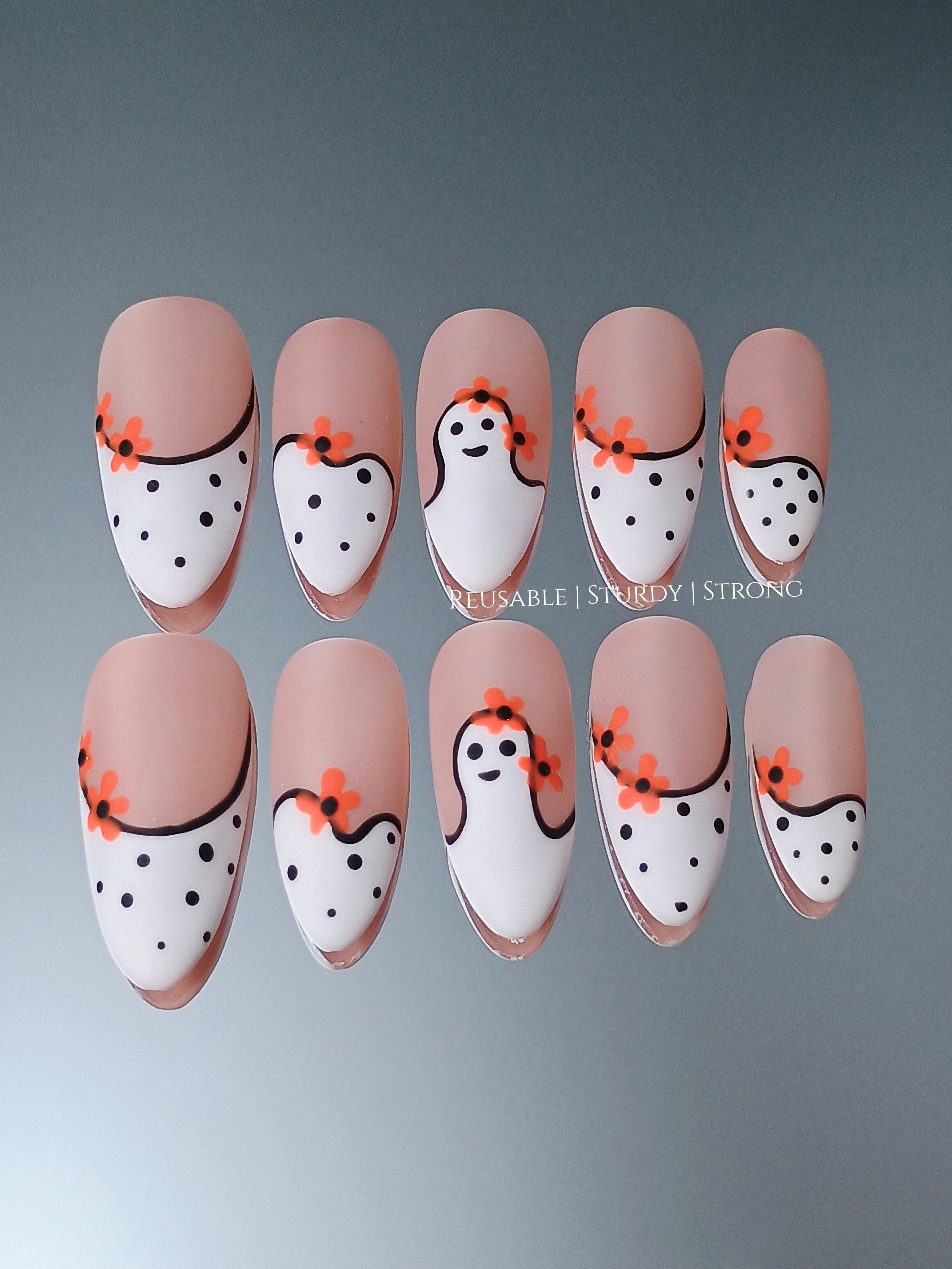 Adorable Spooky Ghost | Durable Nails
