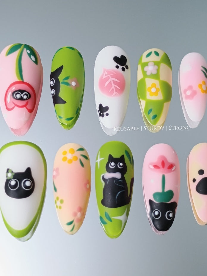 Anime Adorable Kitten Illustration