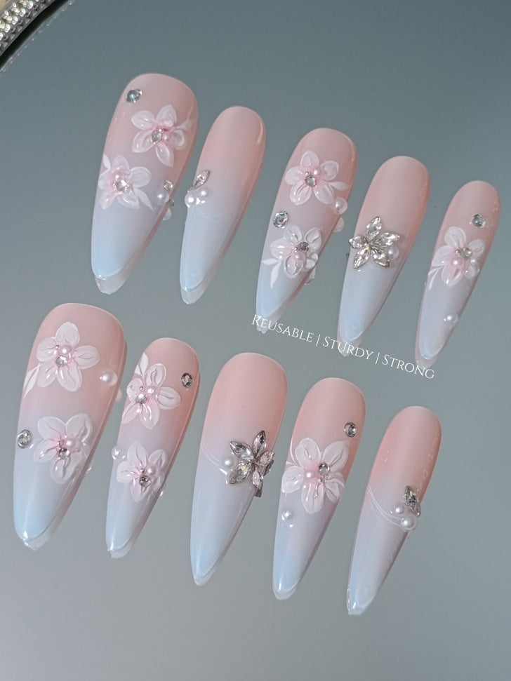 Long Almond Ocean Flower
