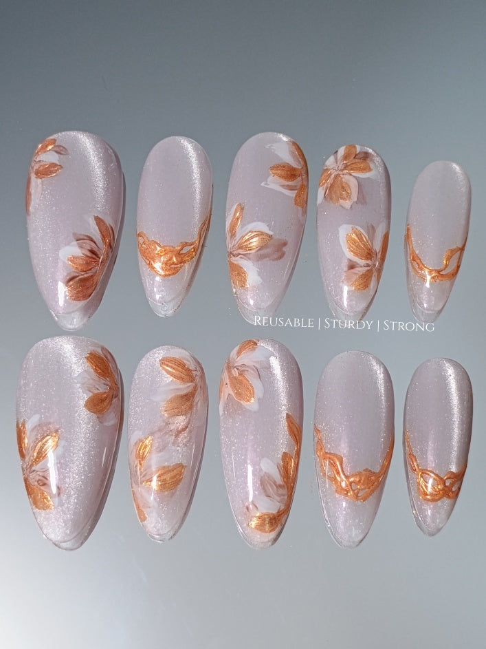 Vintage Copper Flower Garden