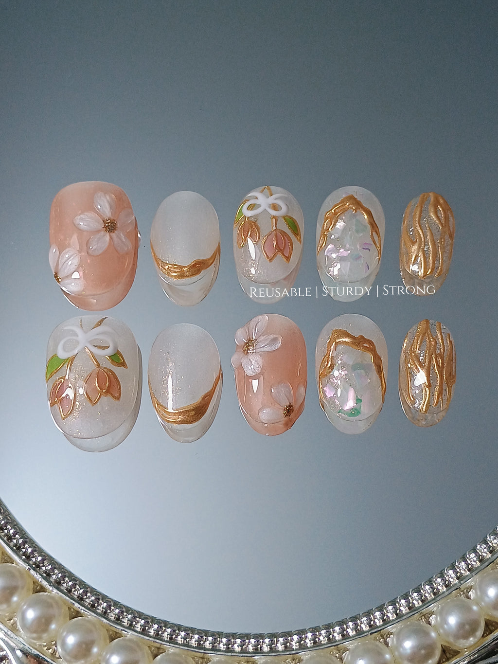 Minimal Opulent Gold Chrome Tulips