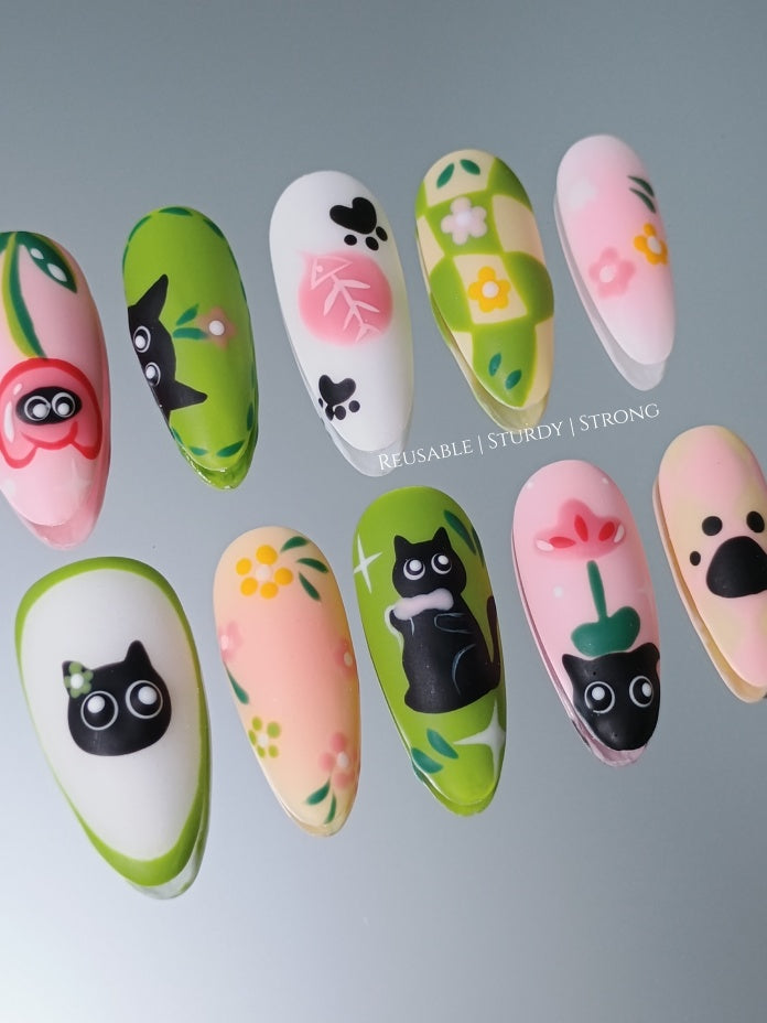 Anime Adorable Kitten Illustration