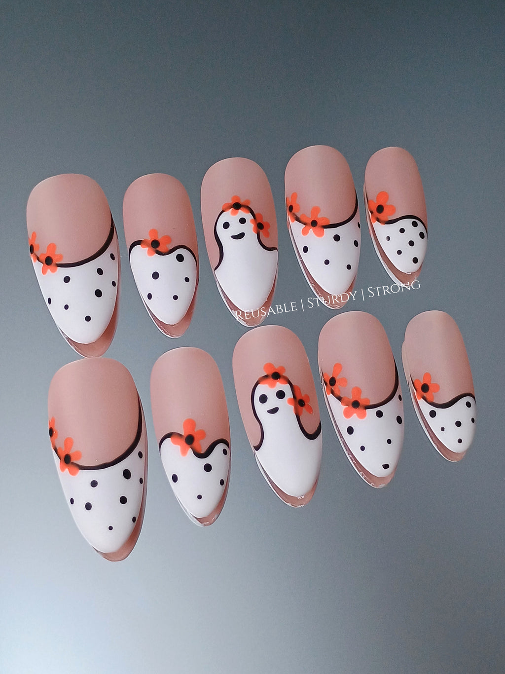 Adorable Spooky Ghost | Durable Nails