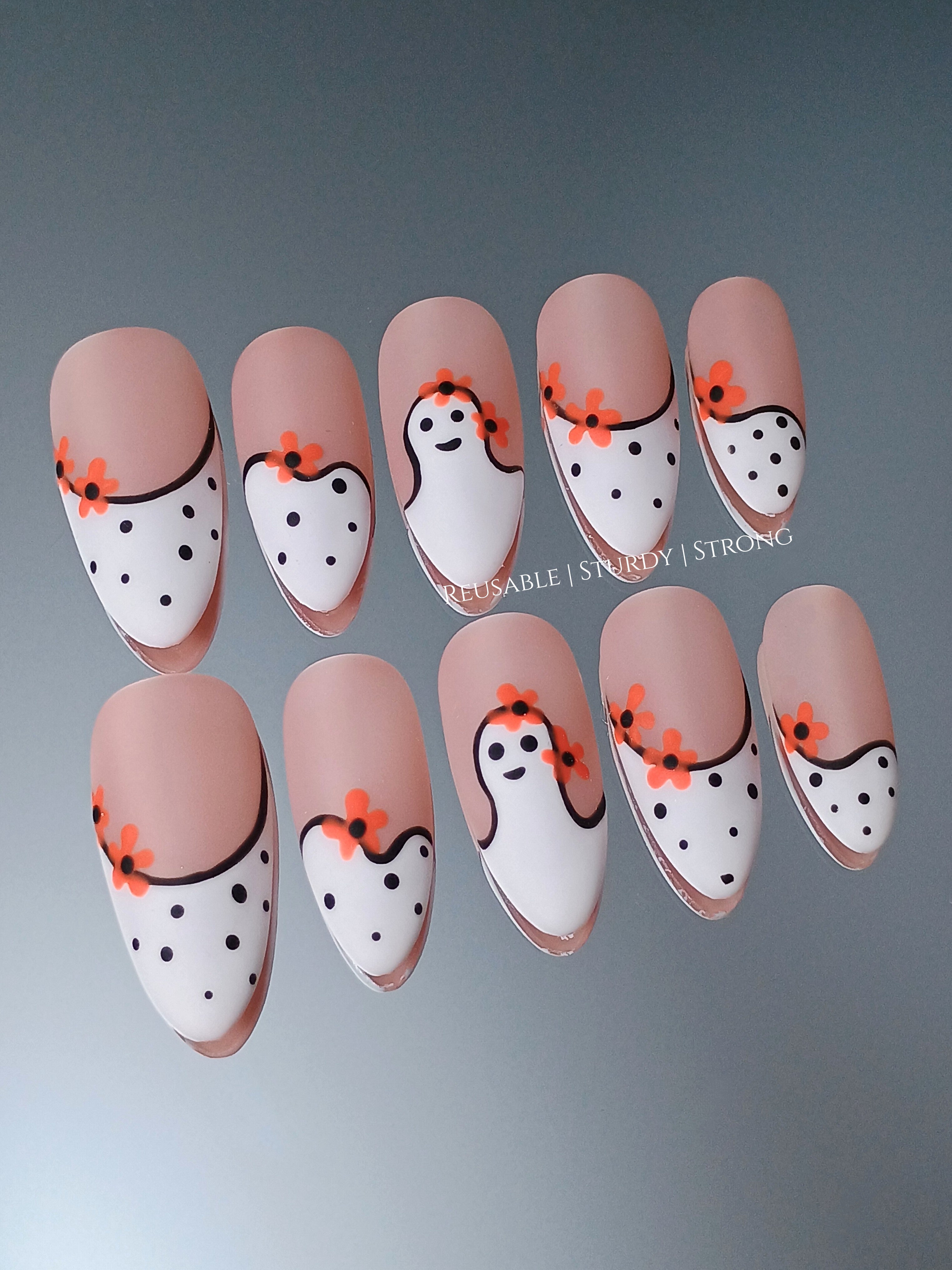 Adorable Spooky Ghost | Durable Nails