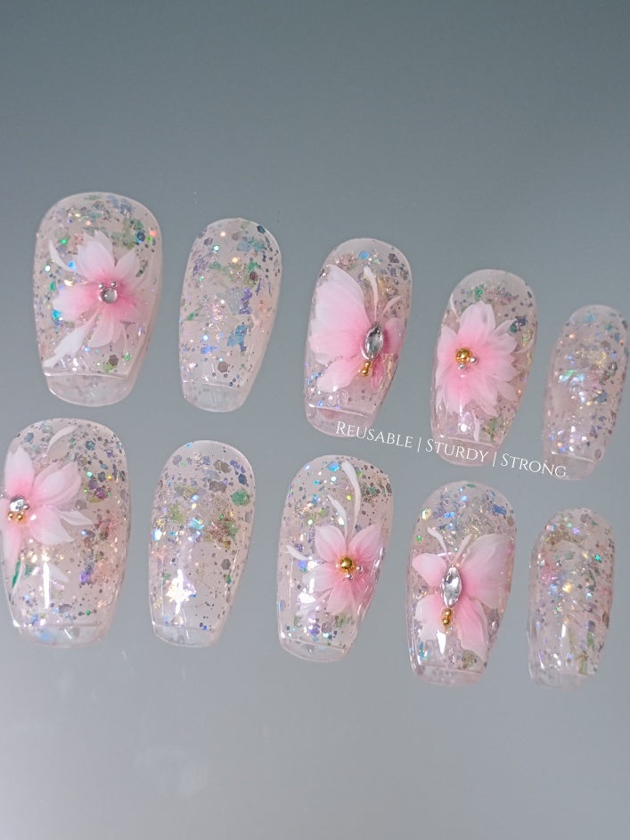 Girly Pink Sparkle Aesthetic