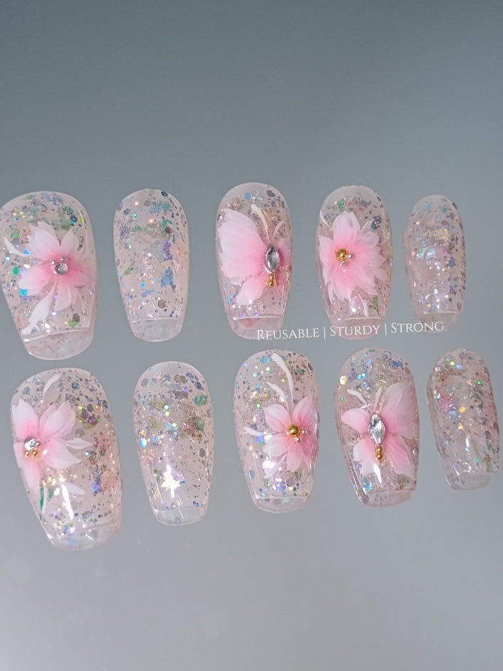 Girly Pink Sparkle Aesthetic