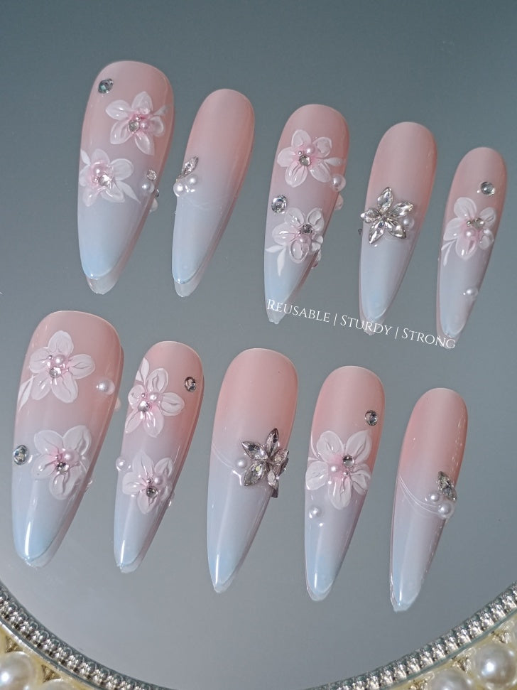 Long Almond Ocean Flower