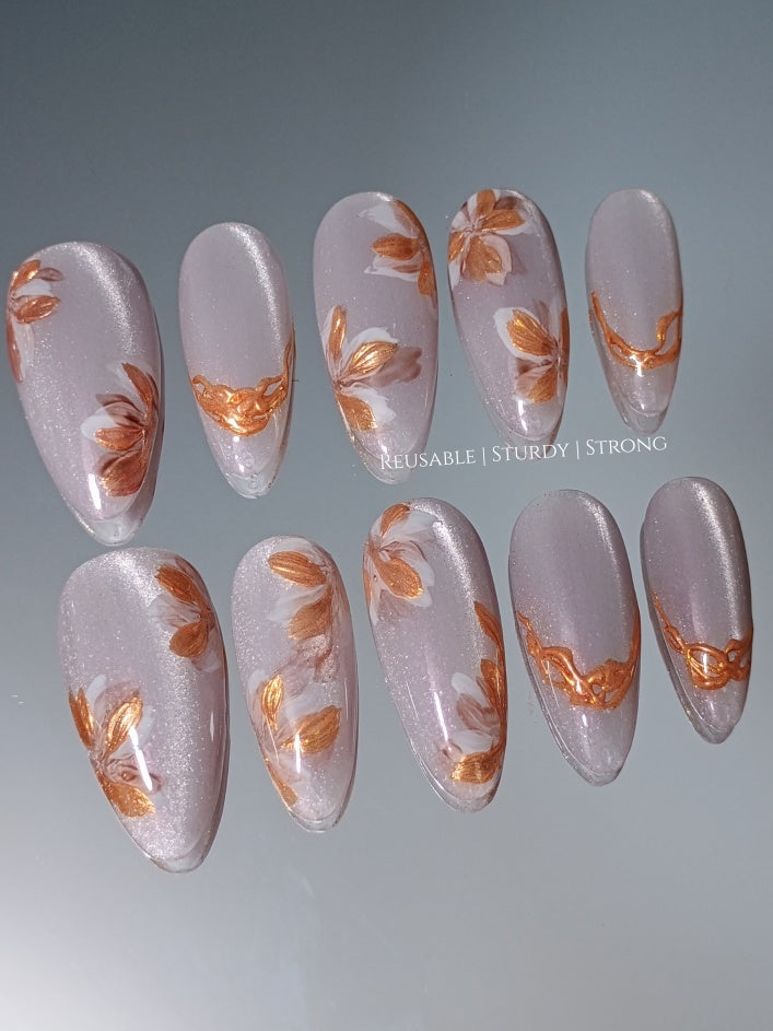 Vintage Copper Flower Garden