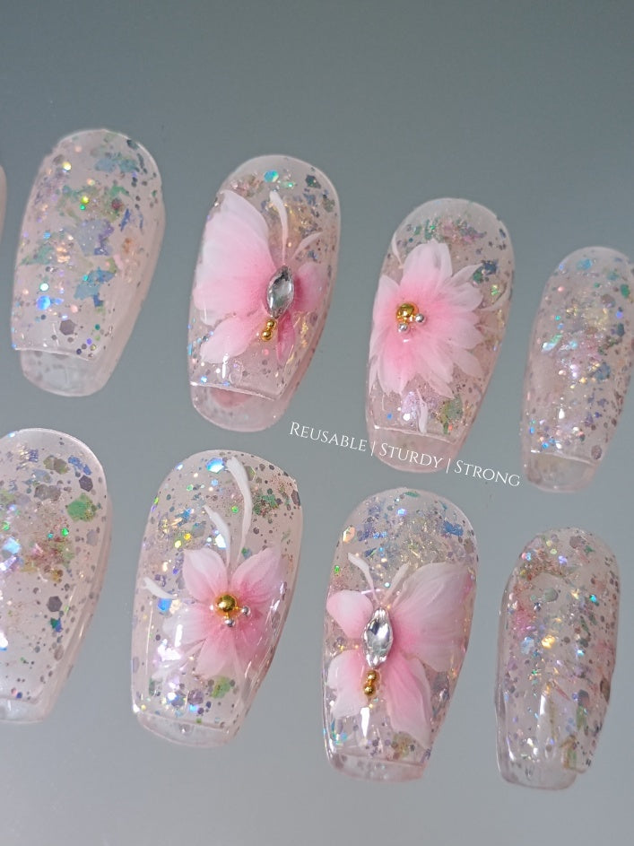 Girly Pink Sparkle Aesthetic