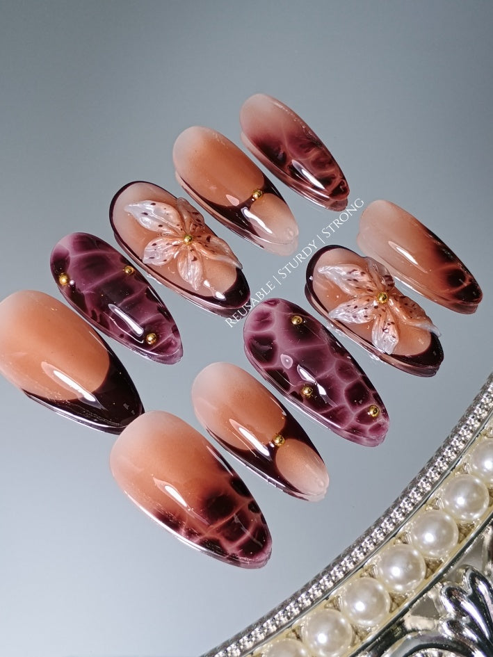 Blissful Chic Brown Orchid Dreams